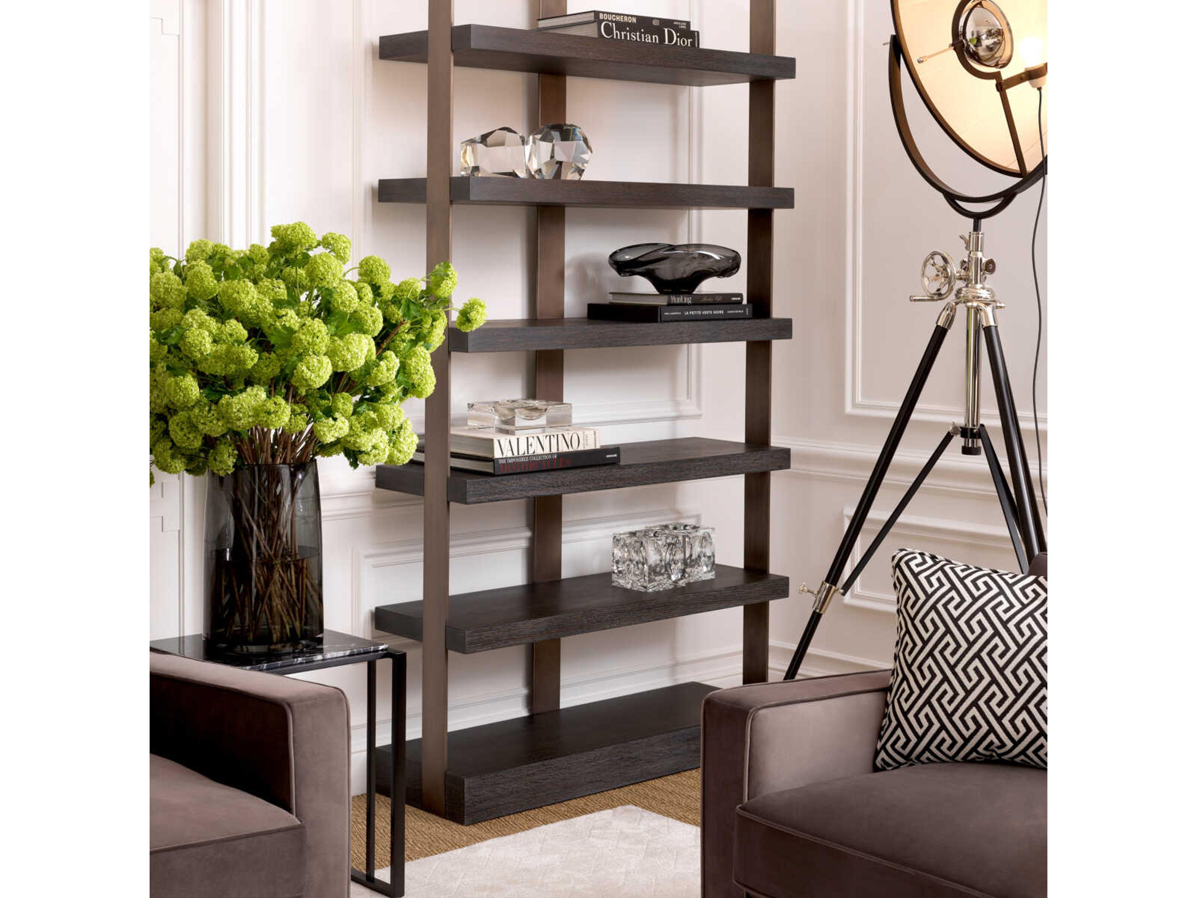 Eichholtz Cocktail Bronze Black Marble Side Table