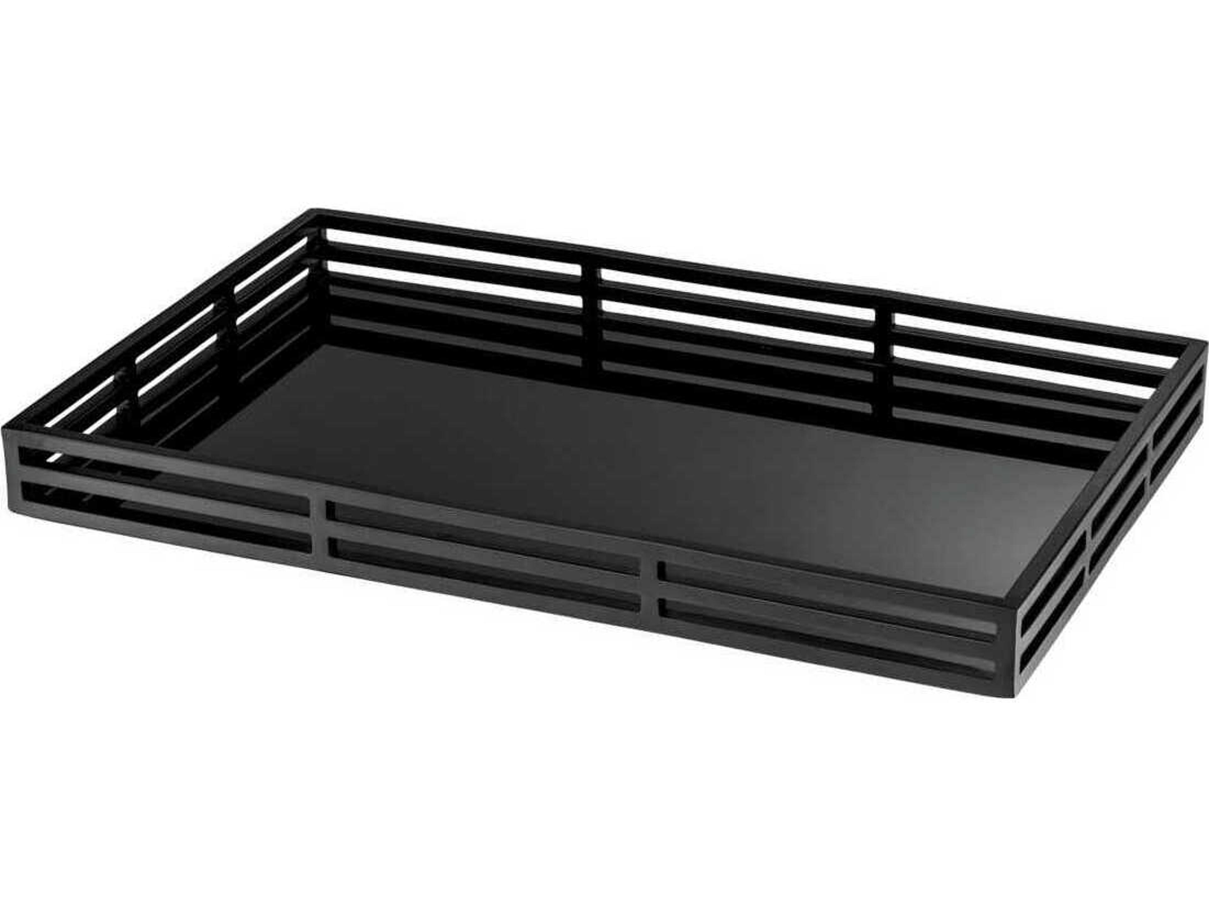 Giacomo Black Rectangular Tray