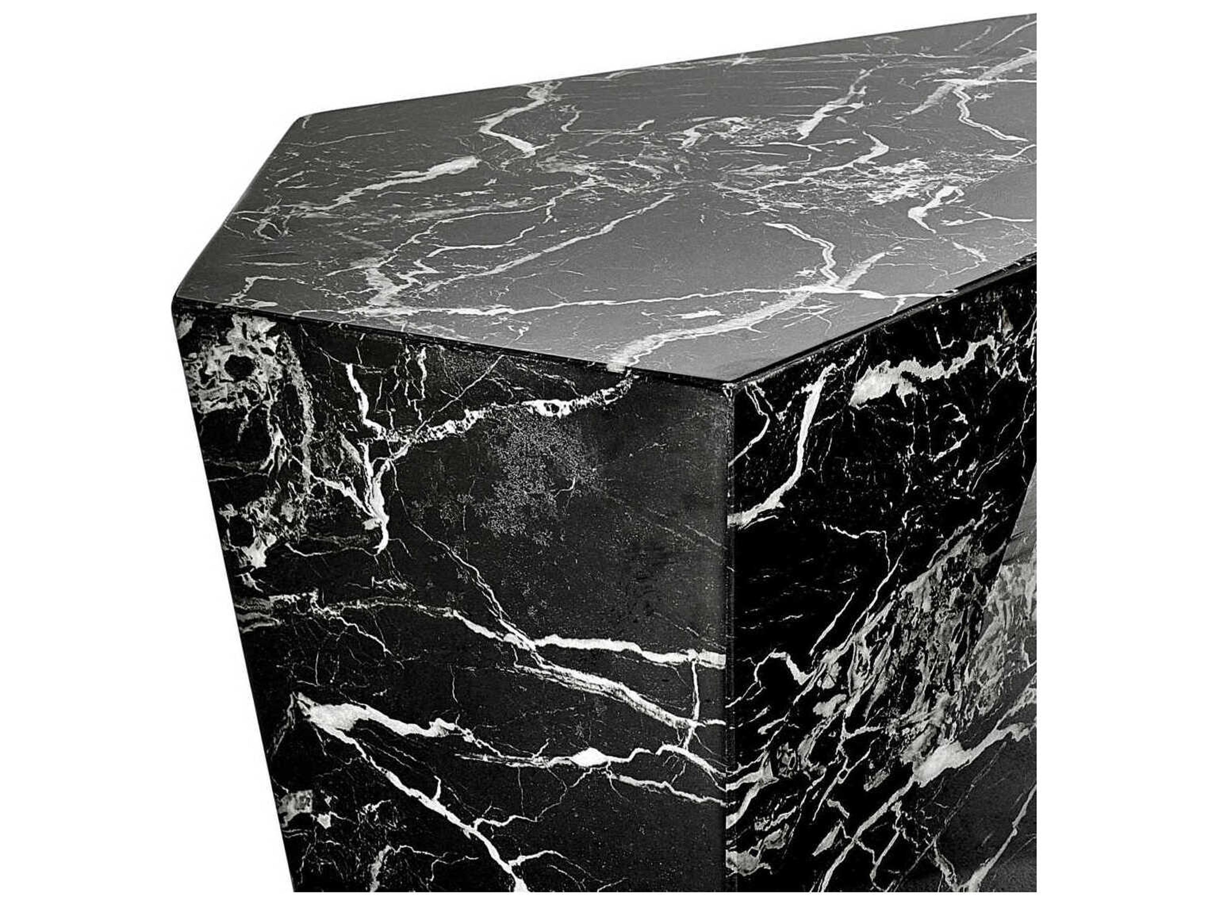 Eichholtz Prudential Set of 3 Black Faux Marble Coffee Table