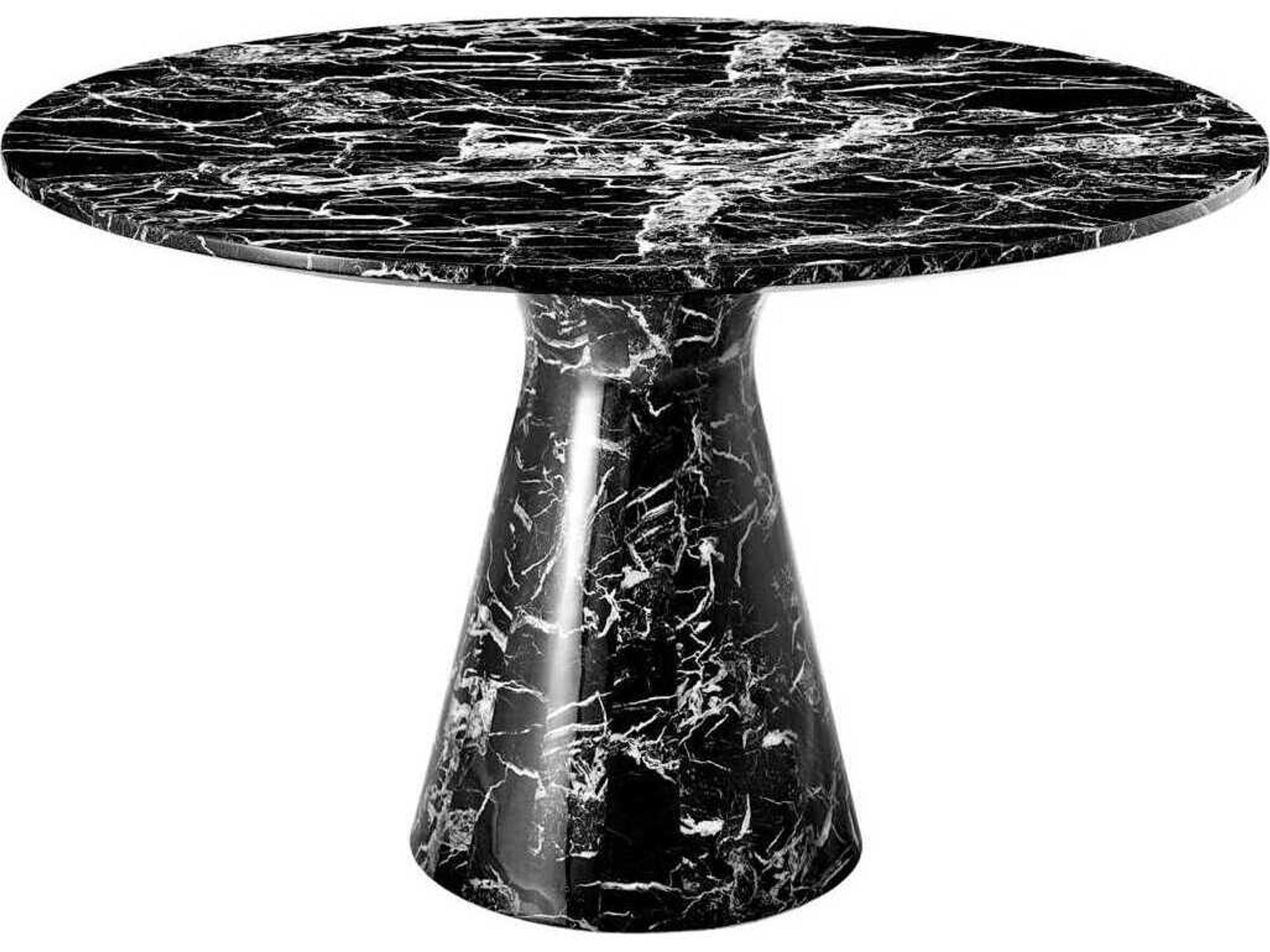 Turner Black Faux Marble Dining Table