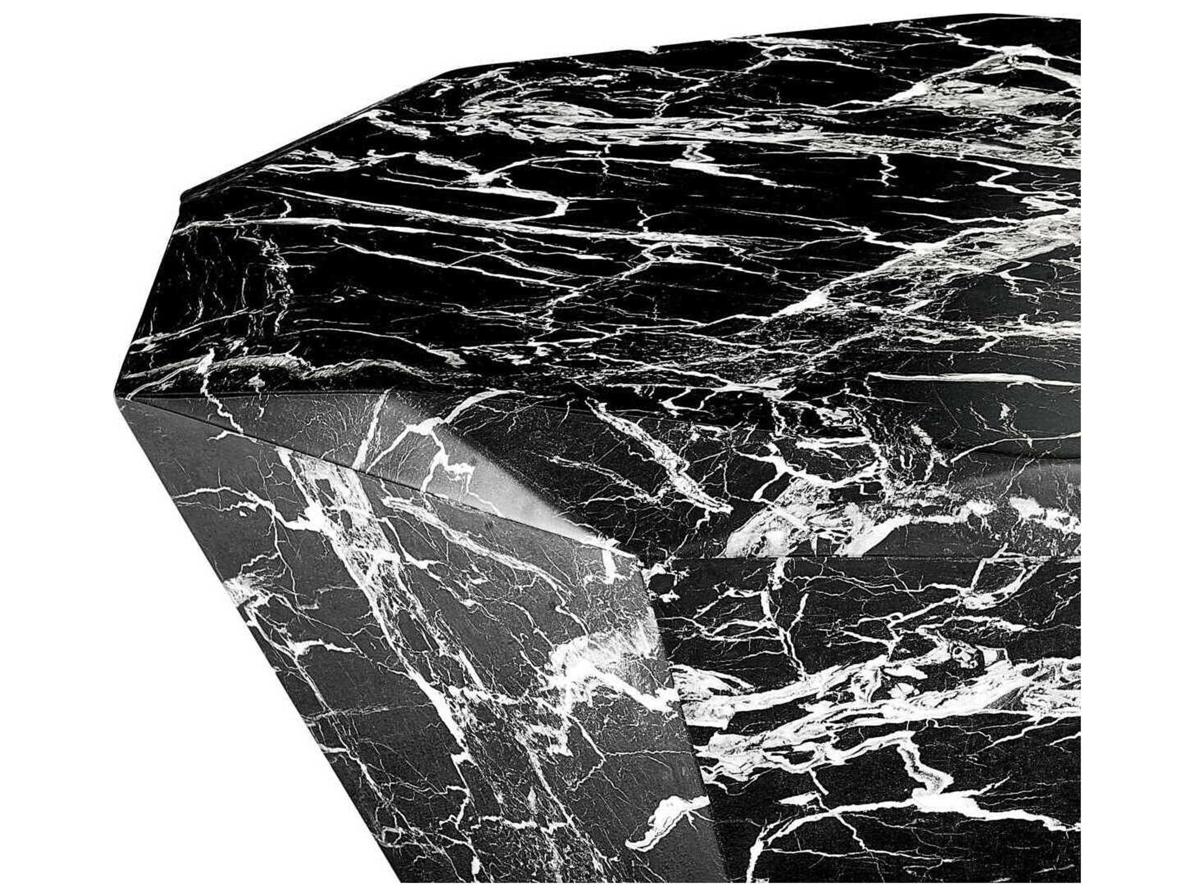 Eichholtz Diamond Black Faux Marble Coffee Table