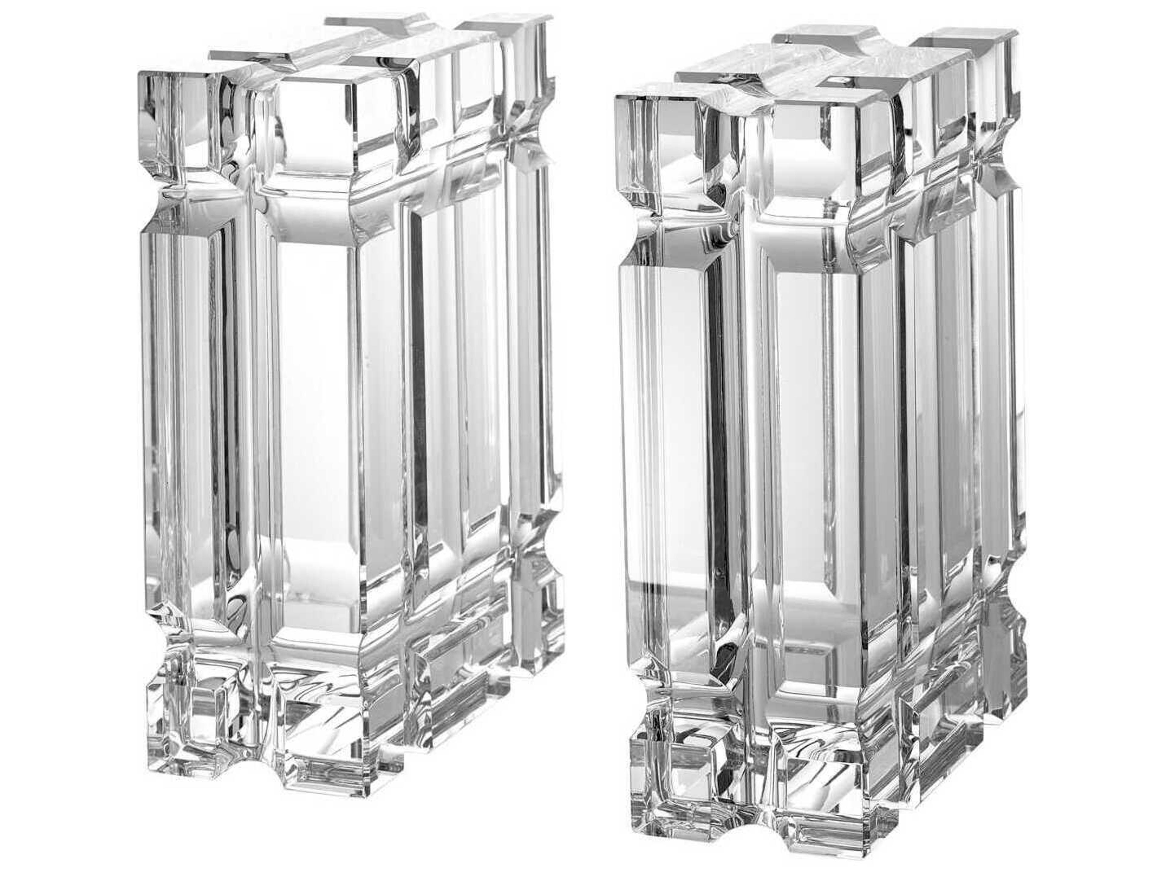 Linea Crystal Set of 2 Bookend