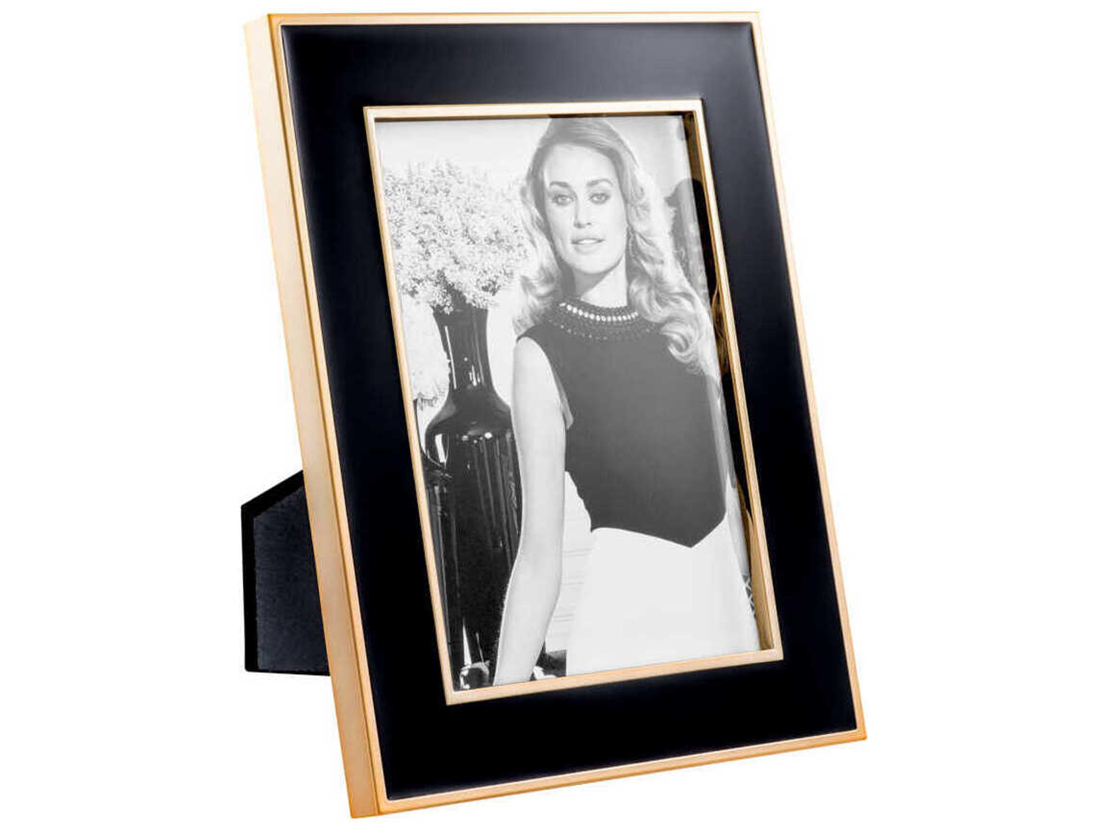 Lantana M Black Rose Gold Set of 6 Picture Frame
