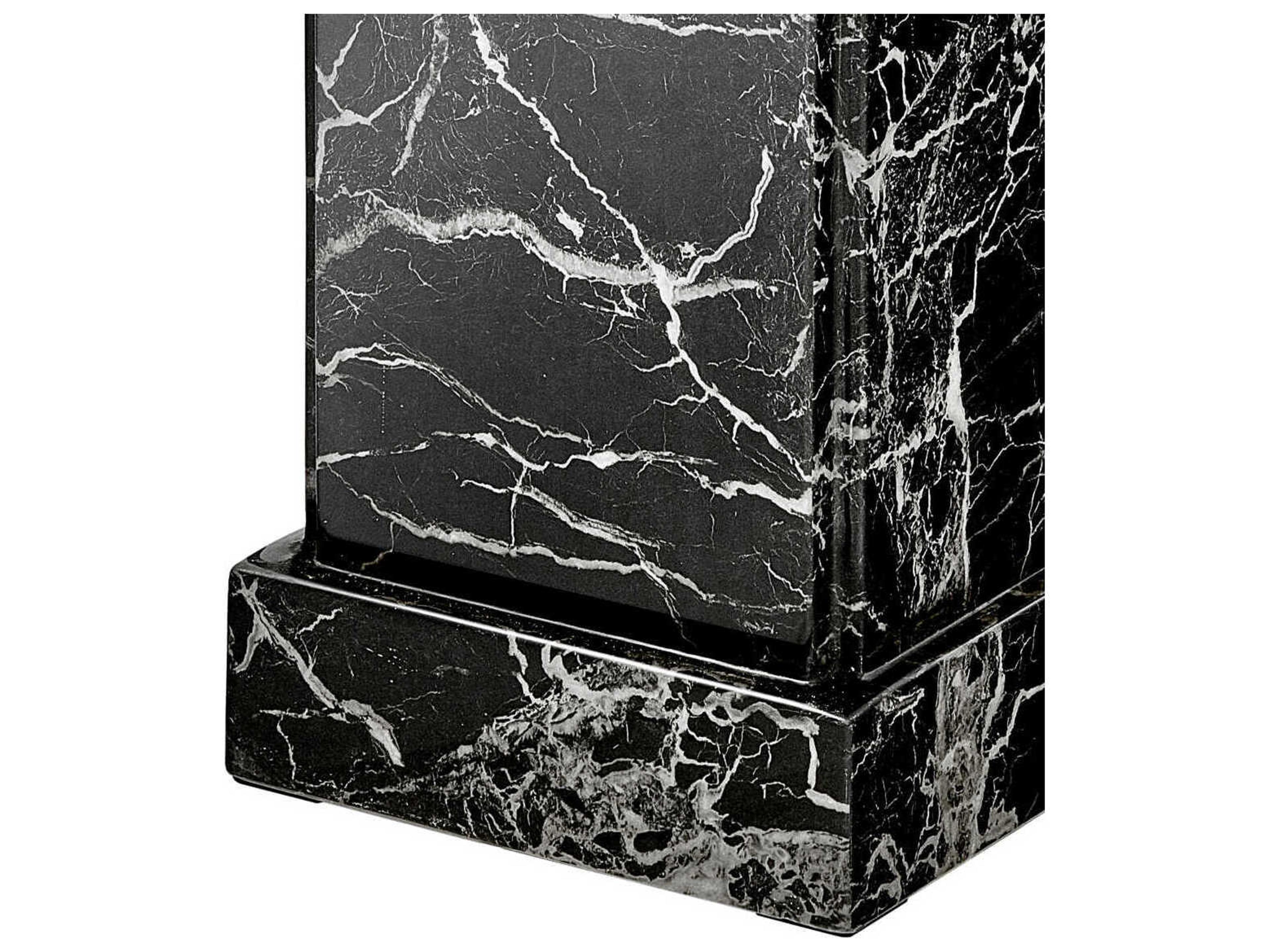 Eichholtz Caselli Black Faux Marble Column