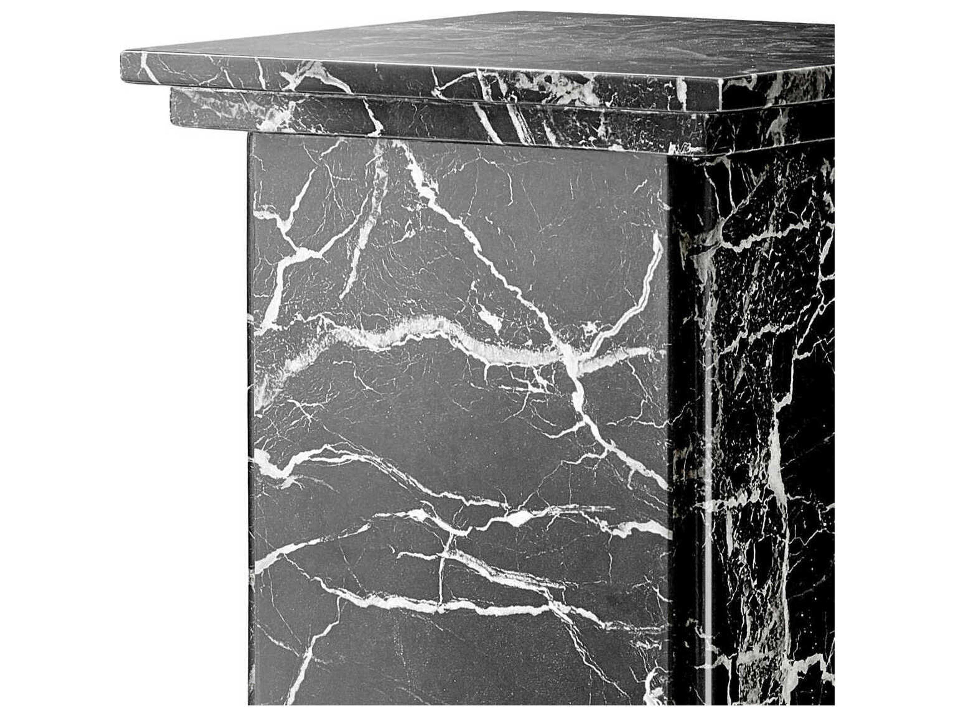 Eichholtz Caselli Black Faux Marble Column