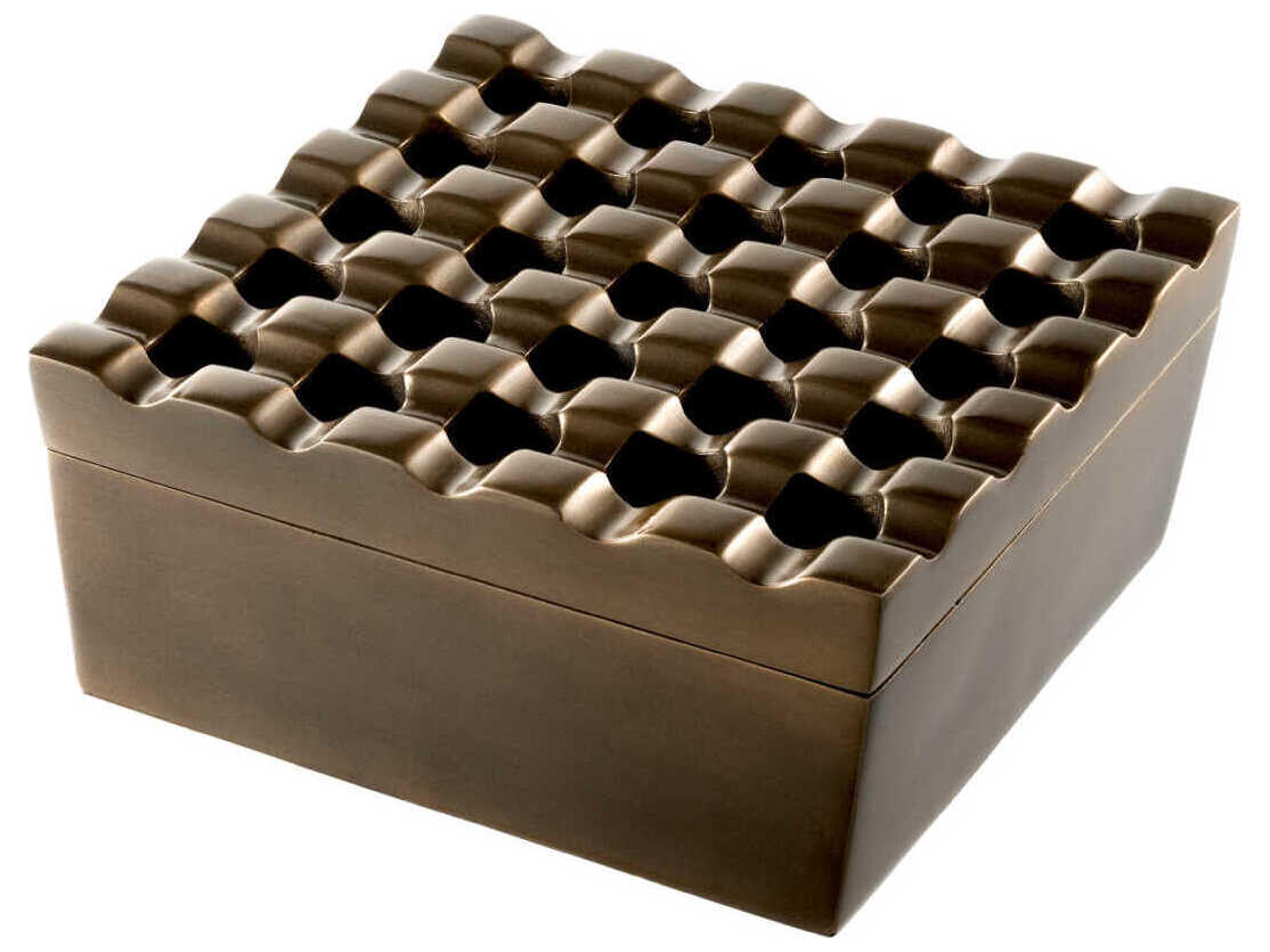 Eichholtz Deluxe Dark Antique Brass Ashtray