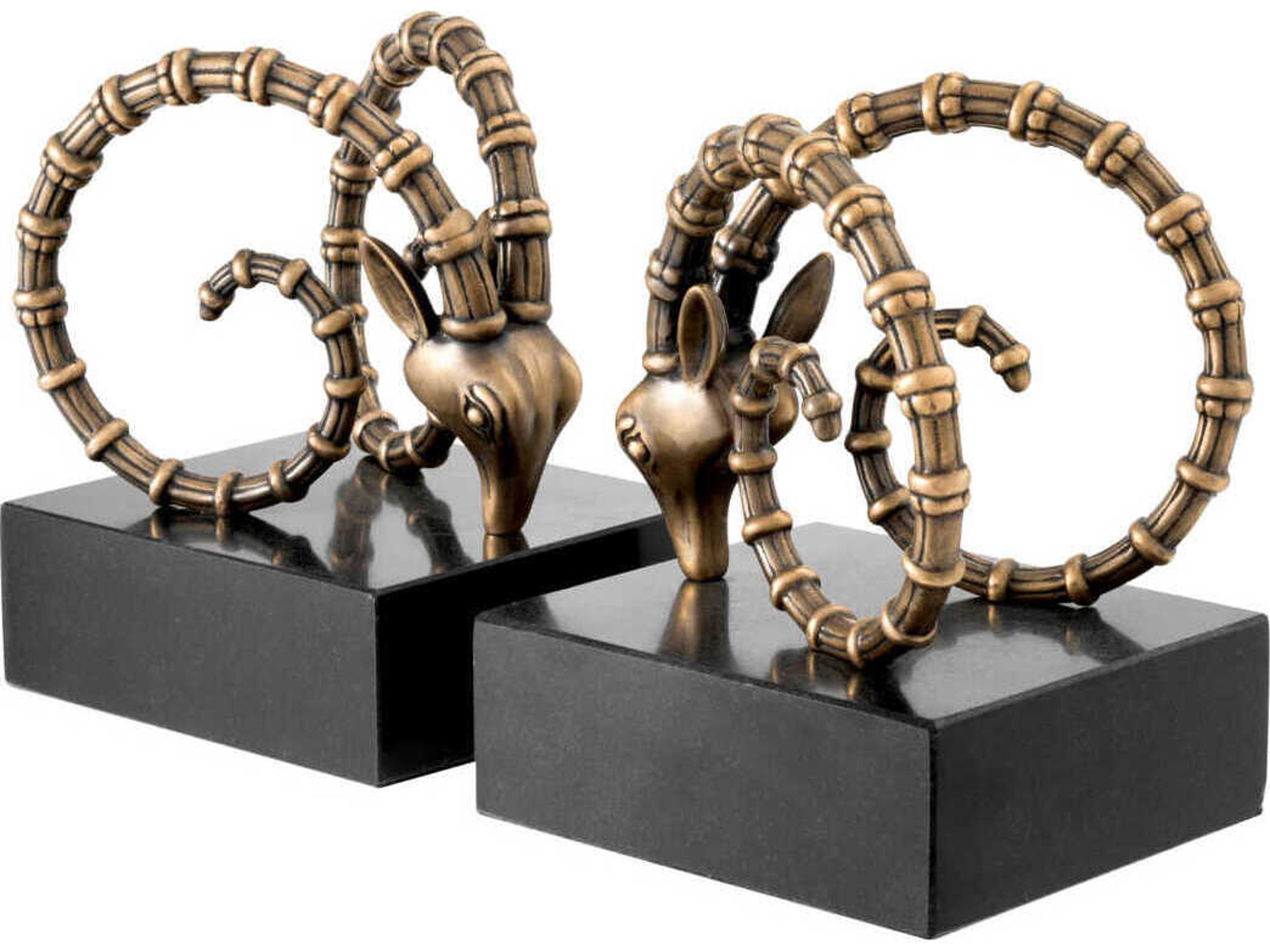 Eichholtz Ibex Vintage Brass Set of 2 Bookend