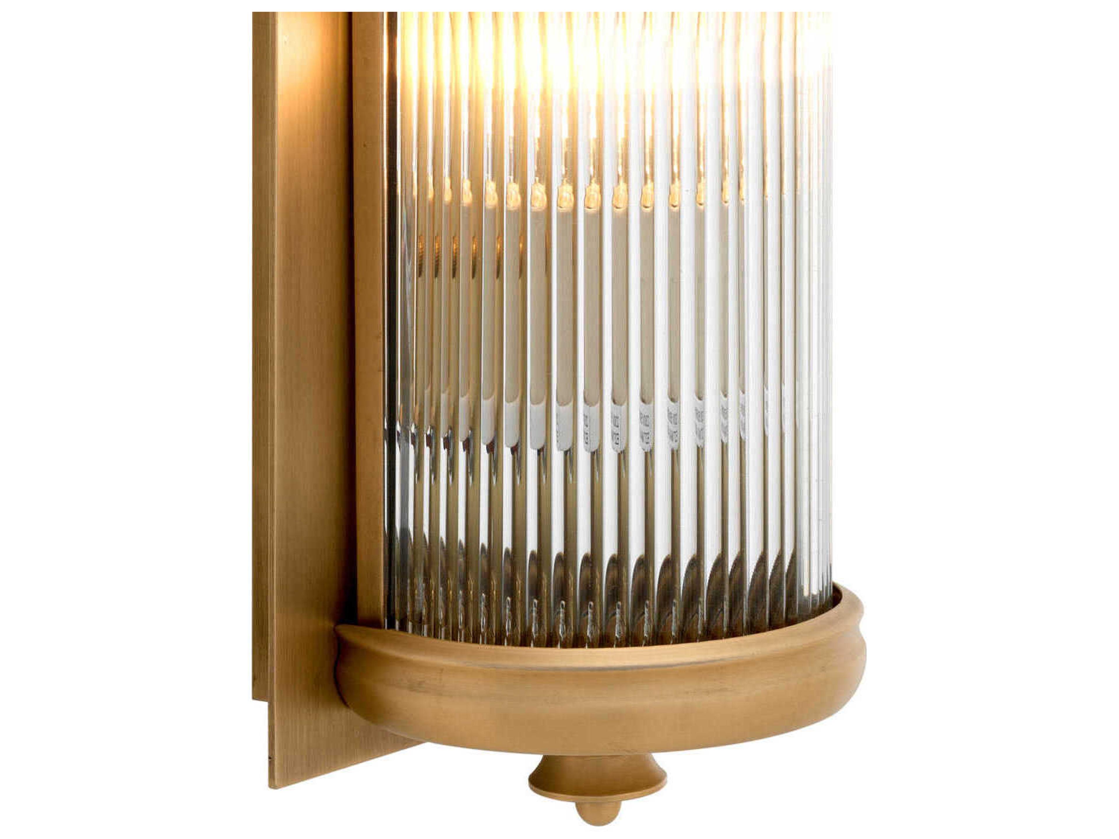 Eichholtz Glorious Xl Matte Brass Wall Lamp