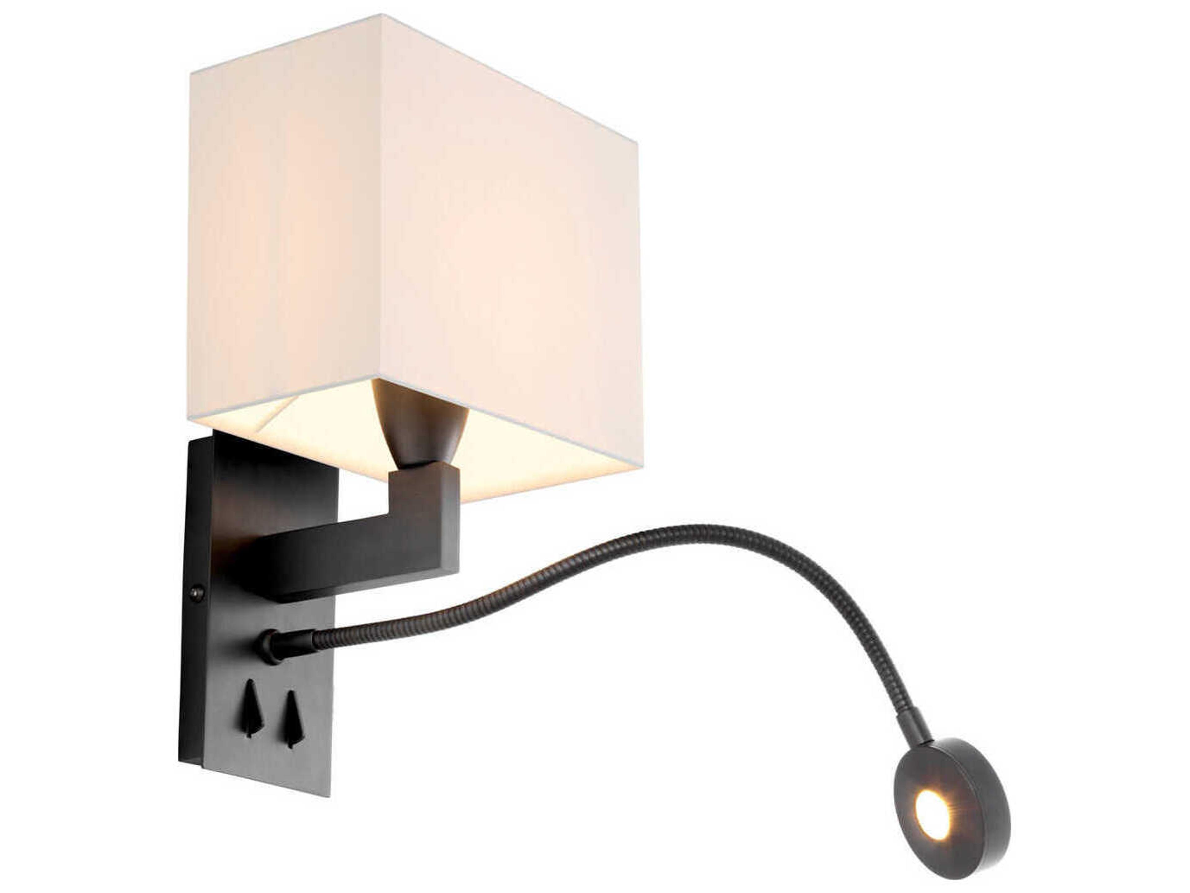 Reading Wall Lamp Bronze Finish with Flexible LED Light