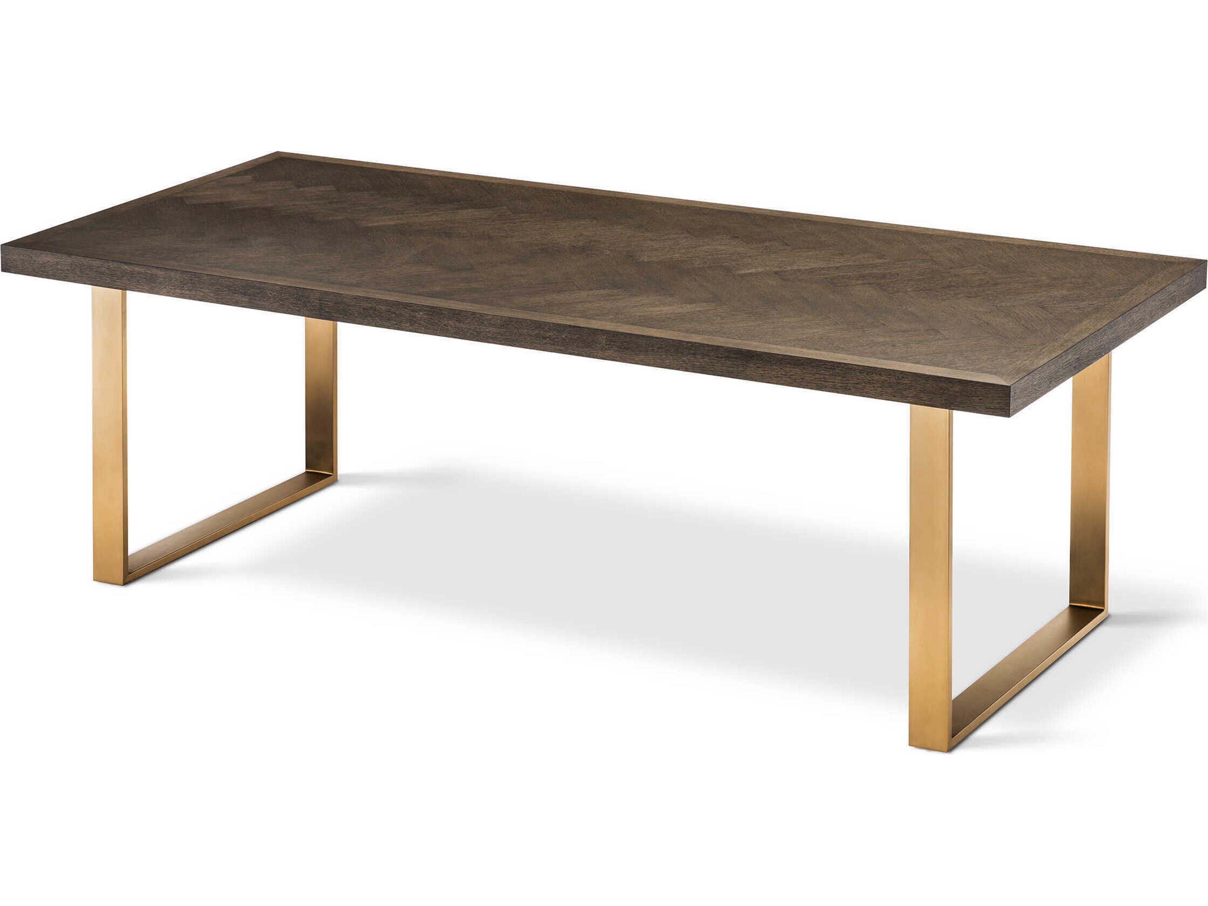 Eichholtz Melchior Brown Oak Veneer Cm Dining Table