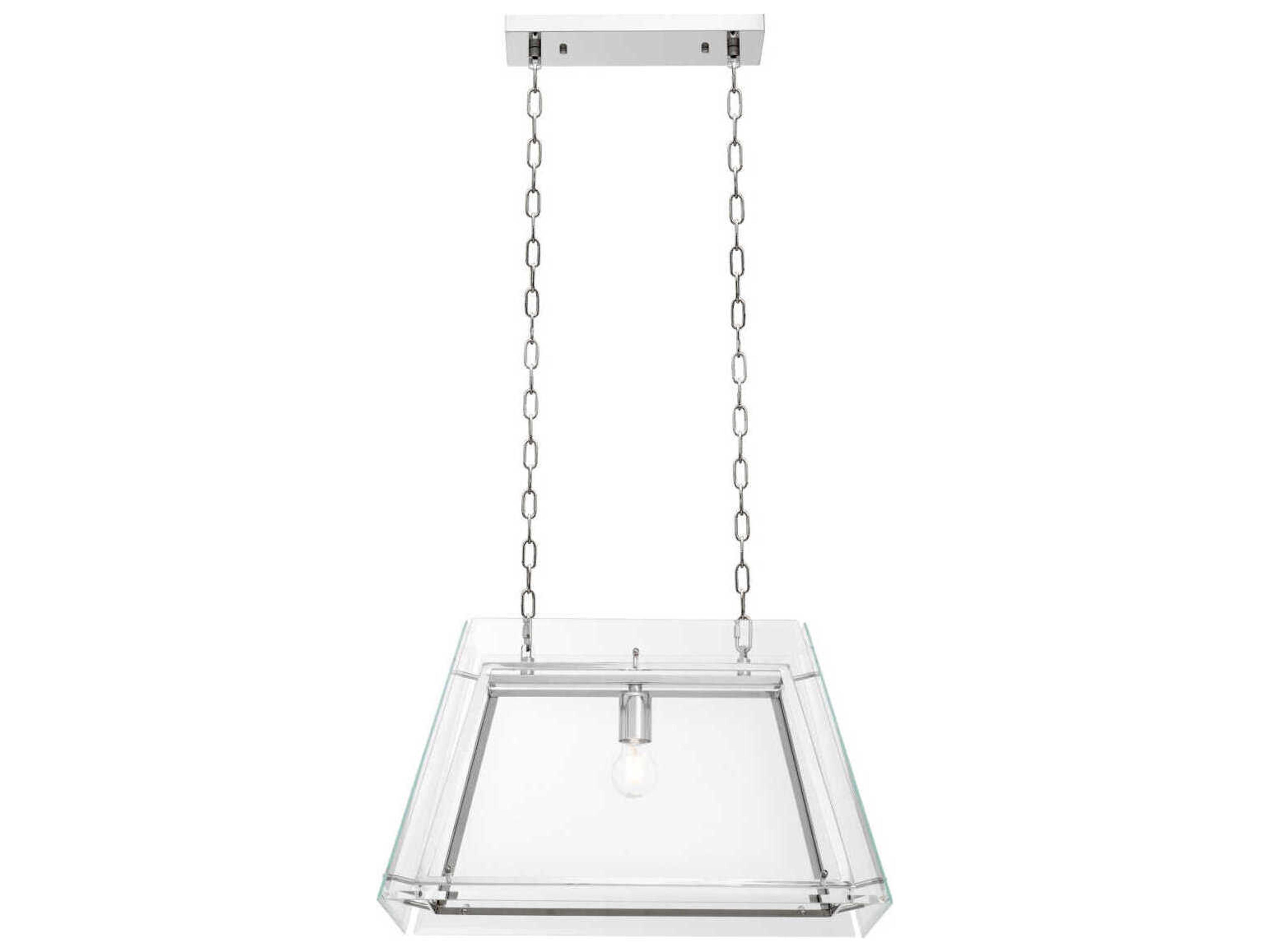 Eichholtz Azure S Nickel Bevelled Glass Chandelier