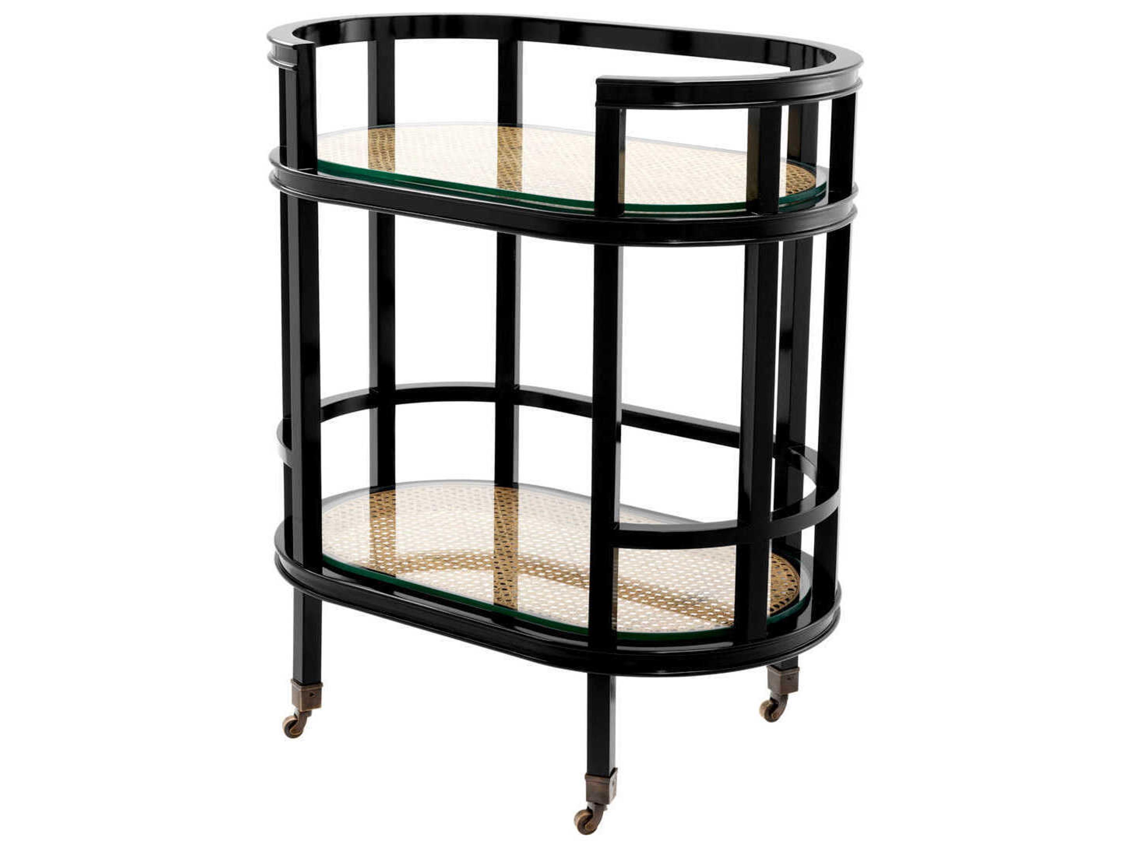 Bahamas Black Natural Cane Trolley