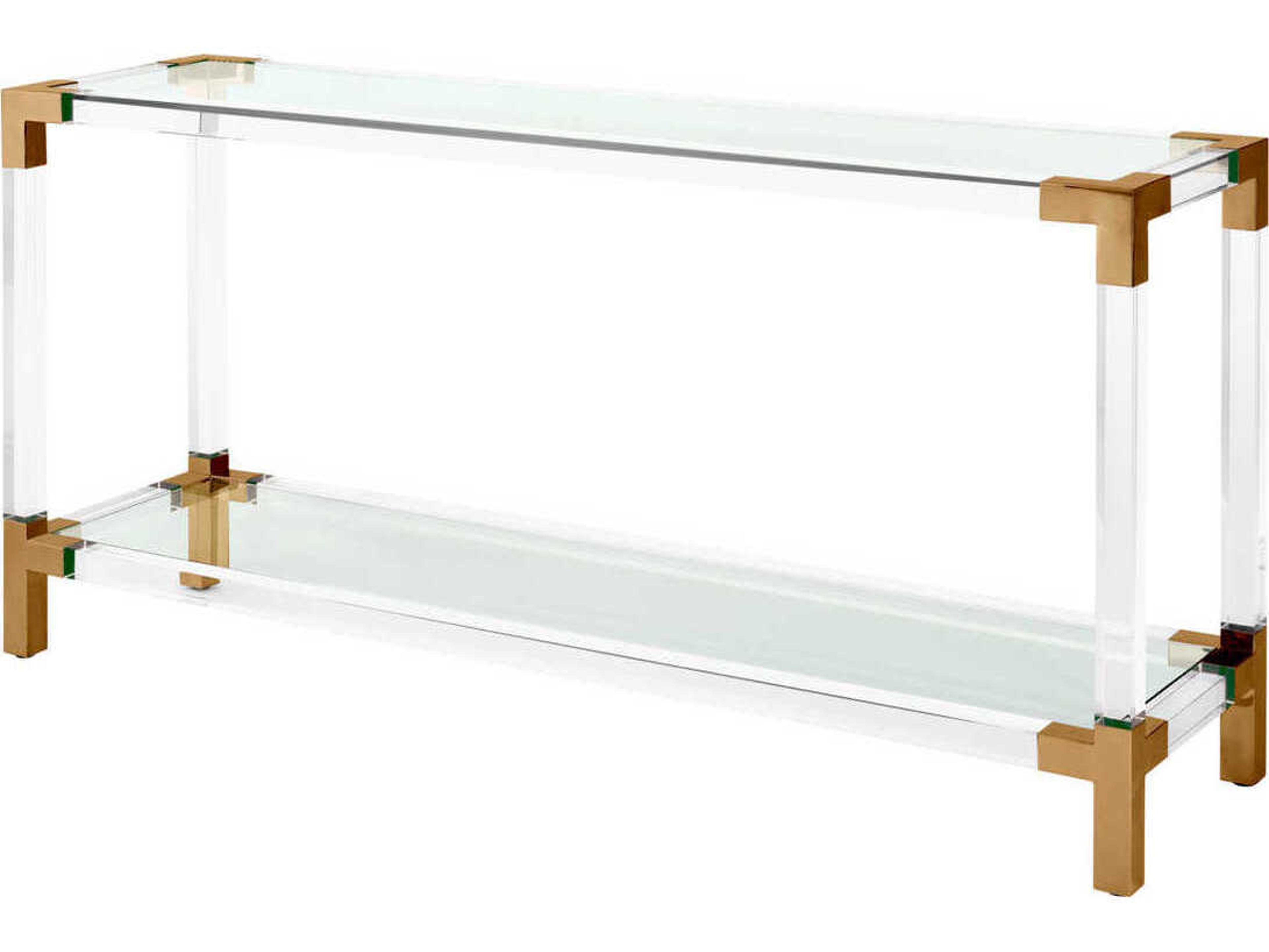 Royalton Brushed Brass Console Table