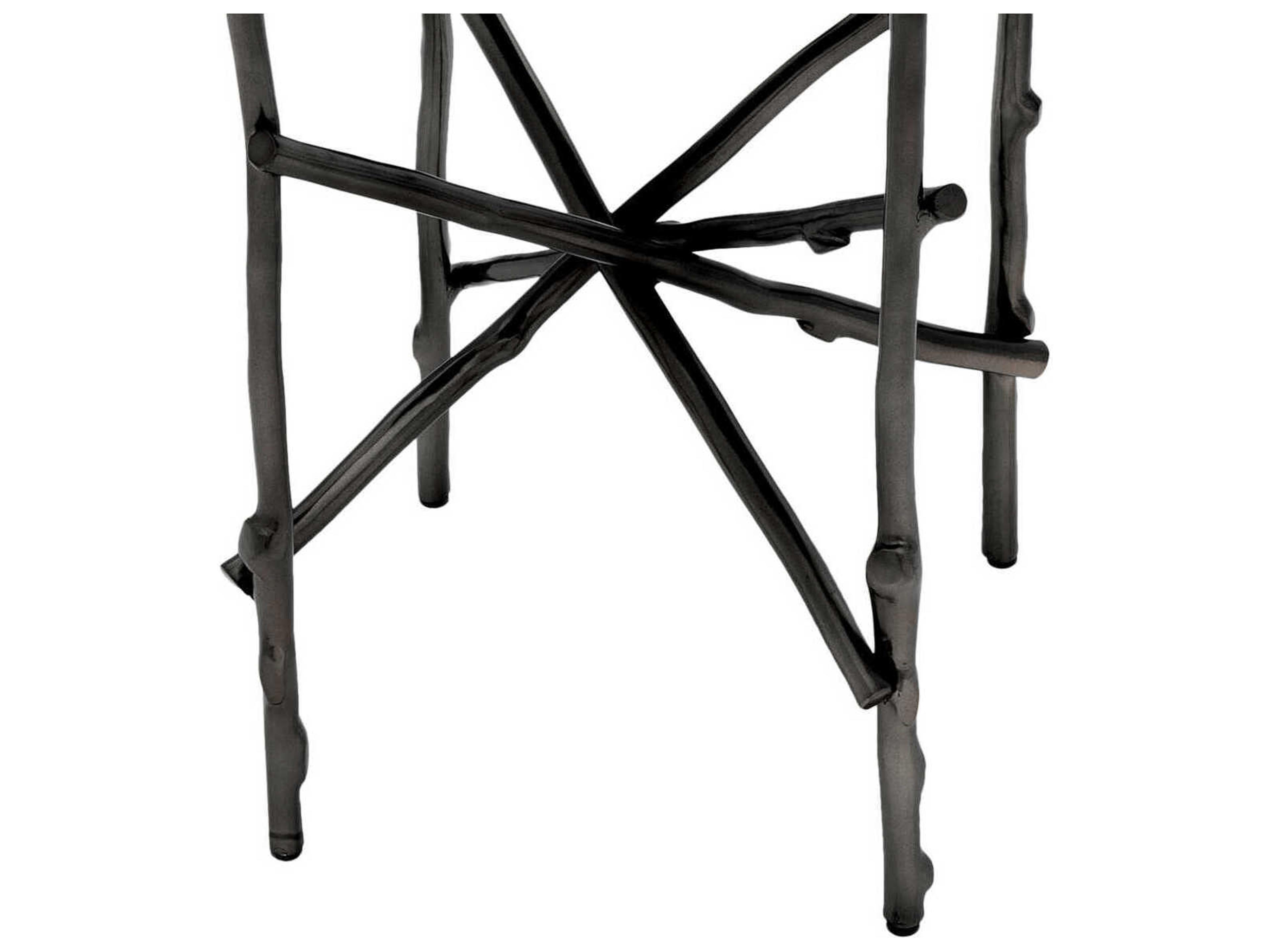 Eichholtz Tomasso Bronze Portoro Marble Side Table