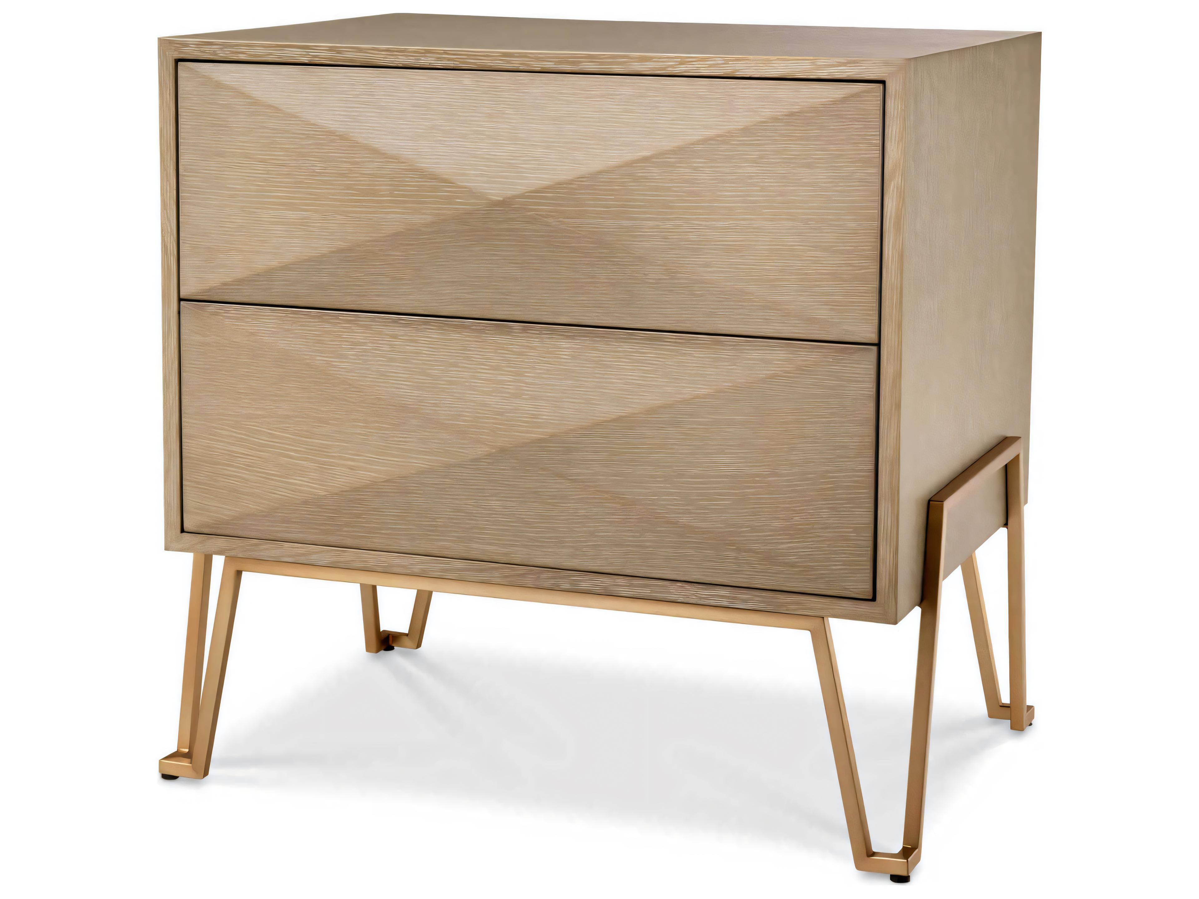 Highland Washed Oak Veneer Nightstand