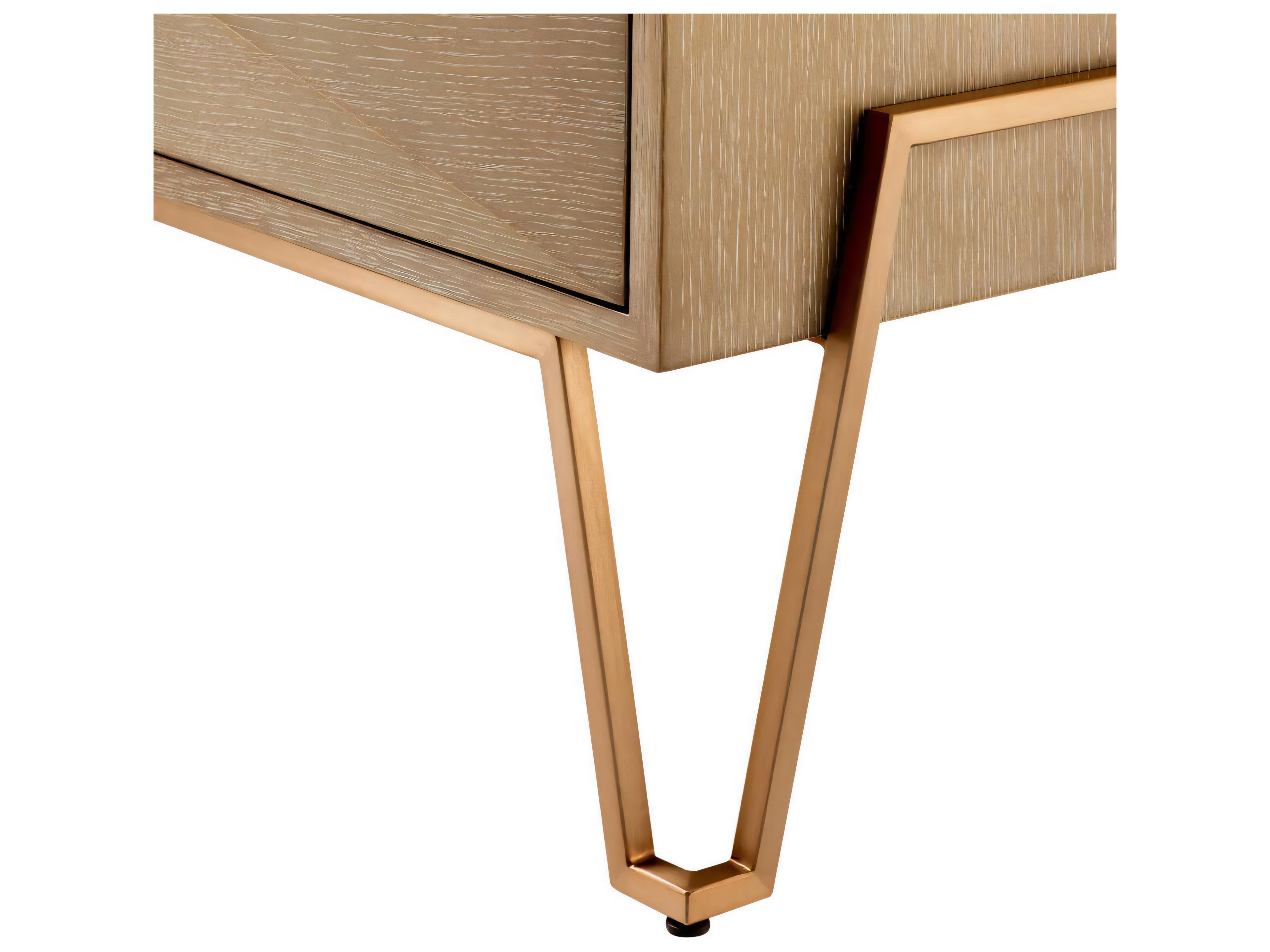 Eichholtz Highland Washed Oak Veneer Nightstand