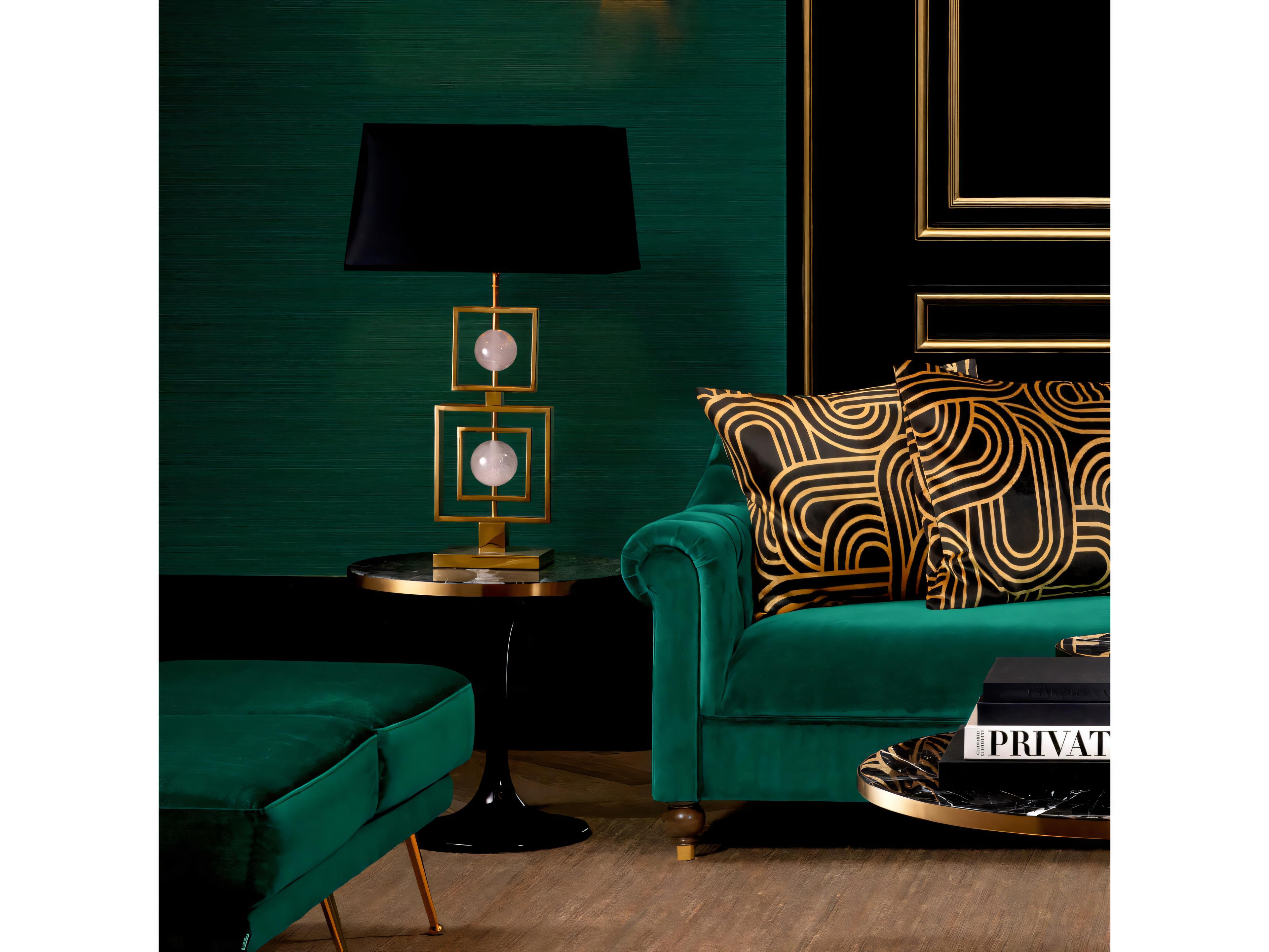 Eichholtz Parme Black Faux Marble Side Table