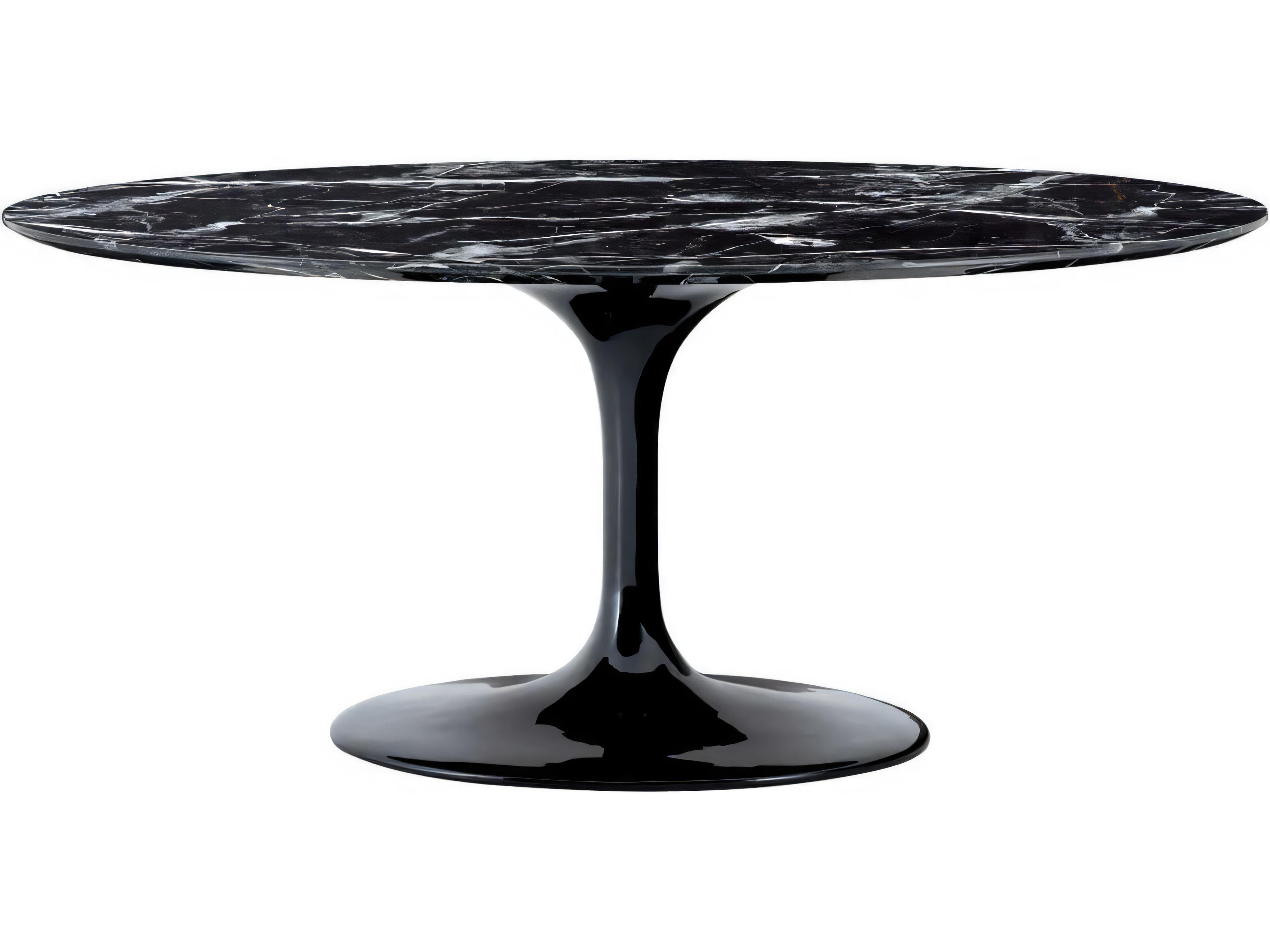 Solo Faux Marble Dining Table Mid-Century Modern
