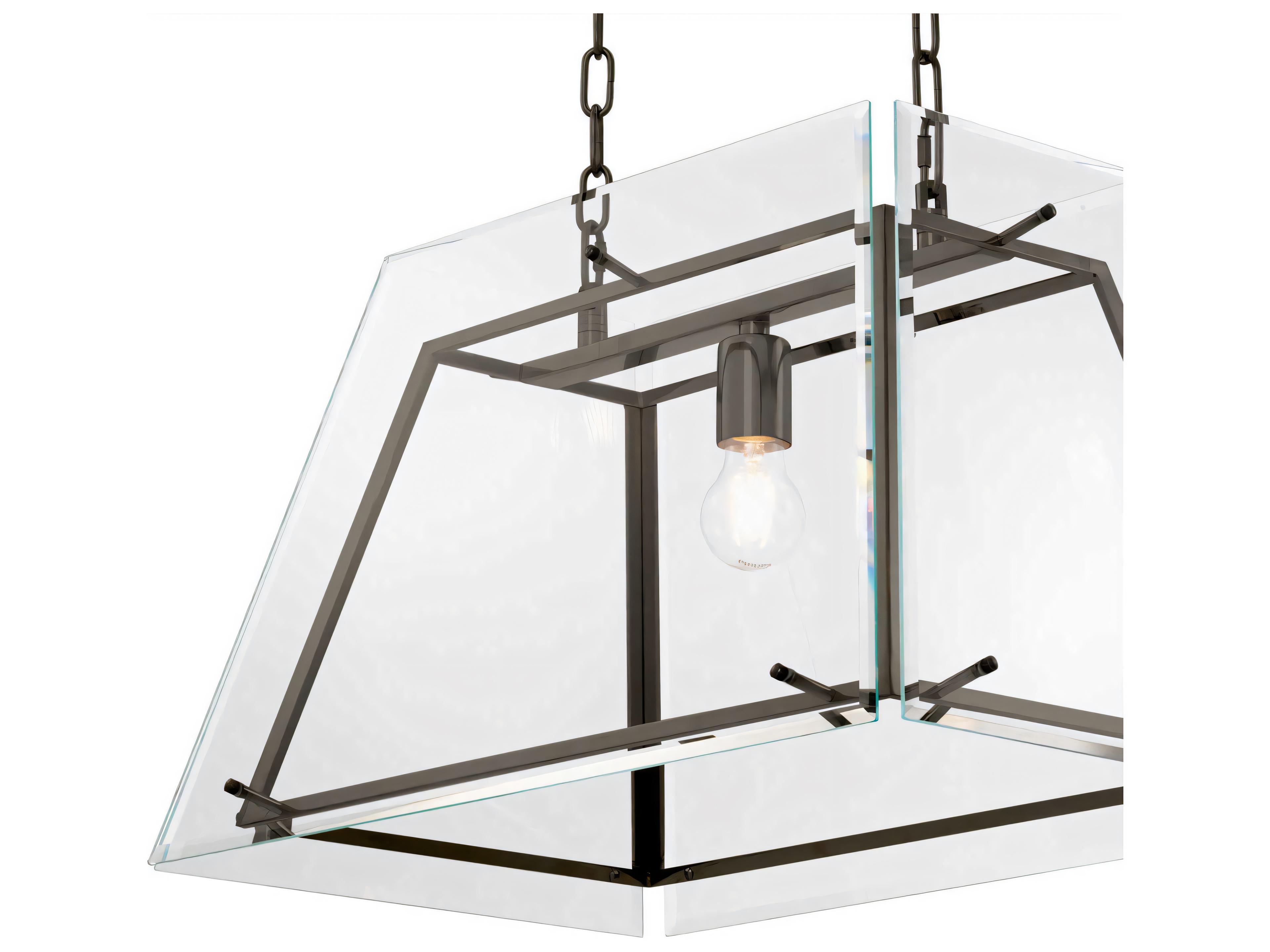 Eichholtz Azure S Bronze Bevelled Glass Chandelier