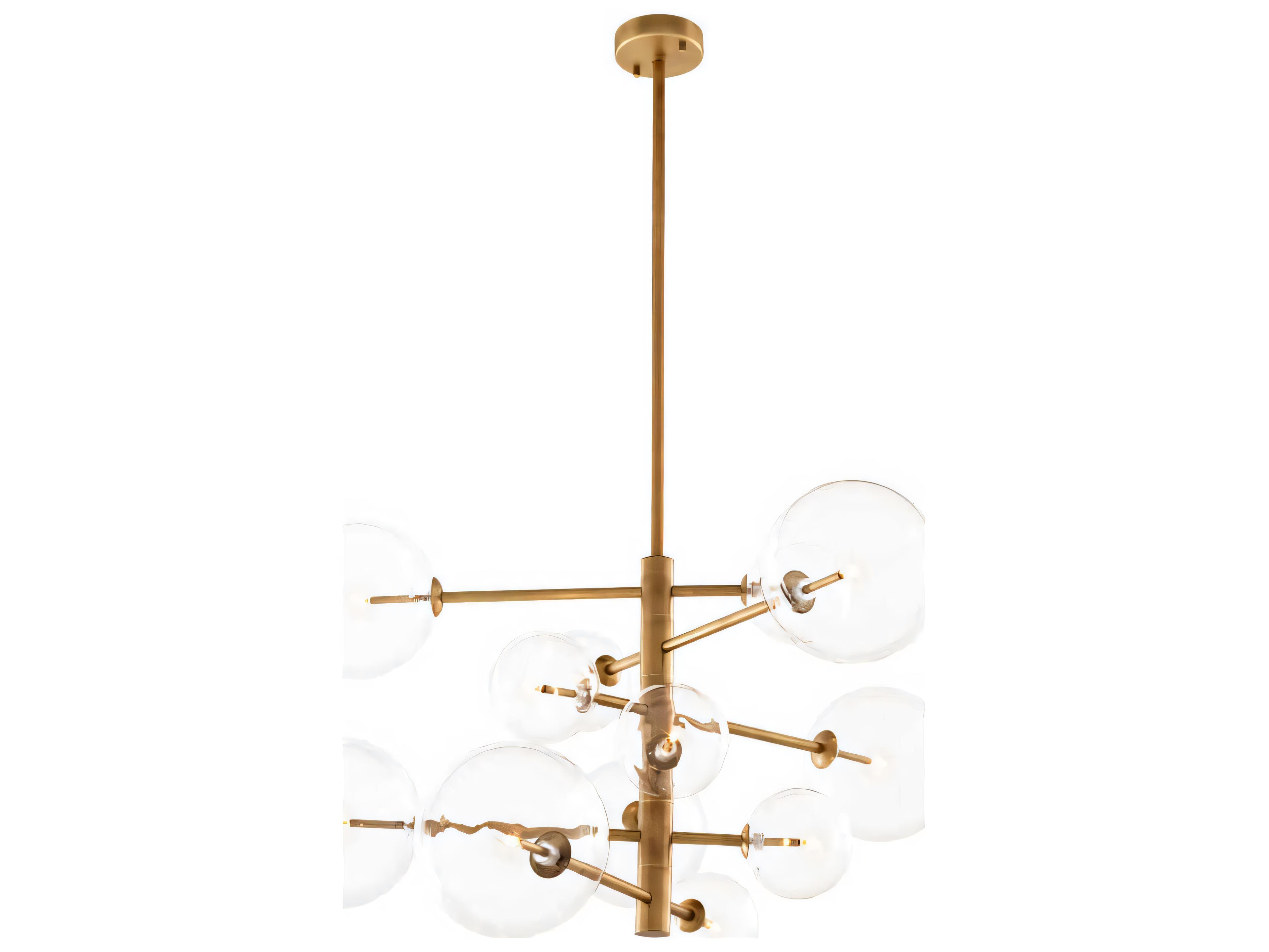 Eichholtz Argento S Antique Brass Chandelier