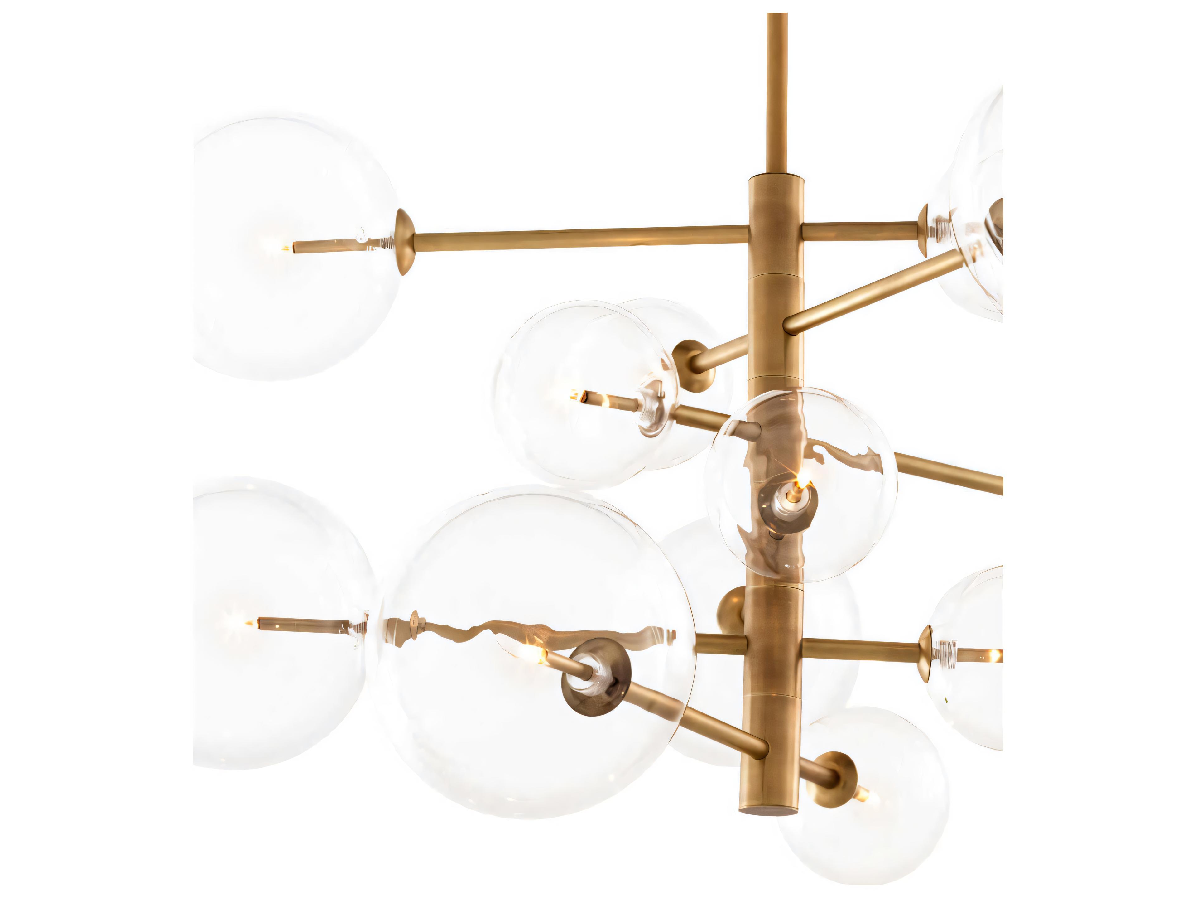 Eichholtz Argento S Antique Brass Chandelier