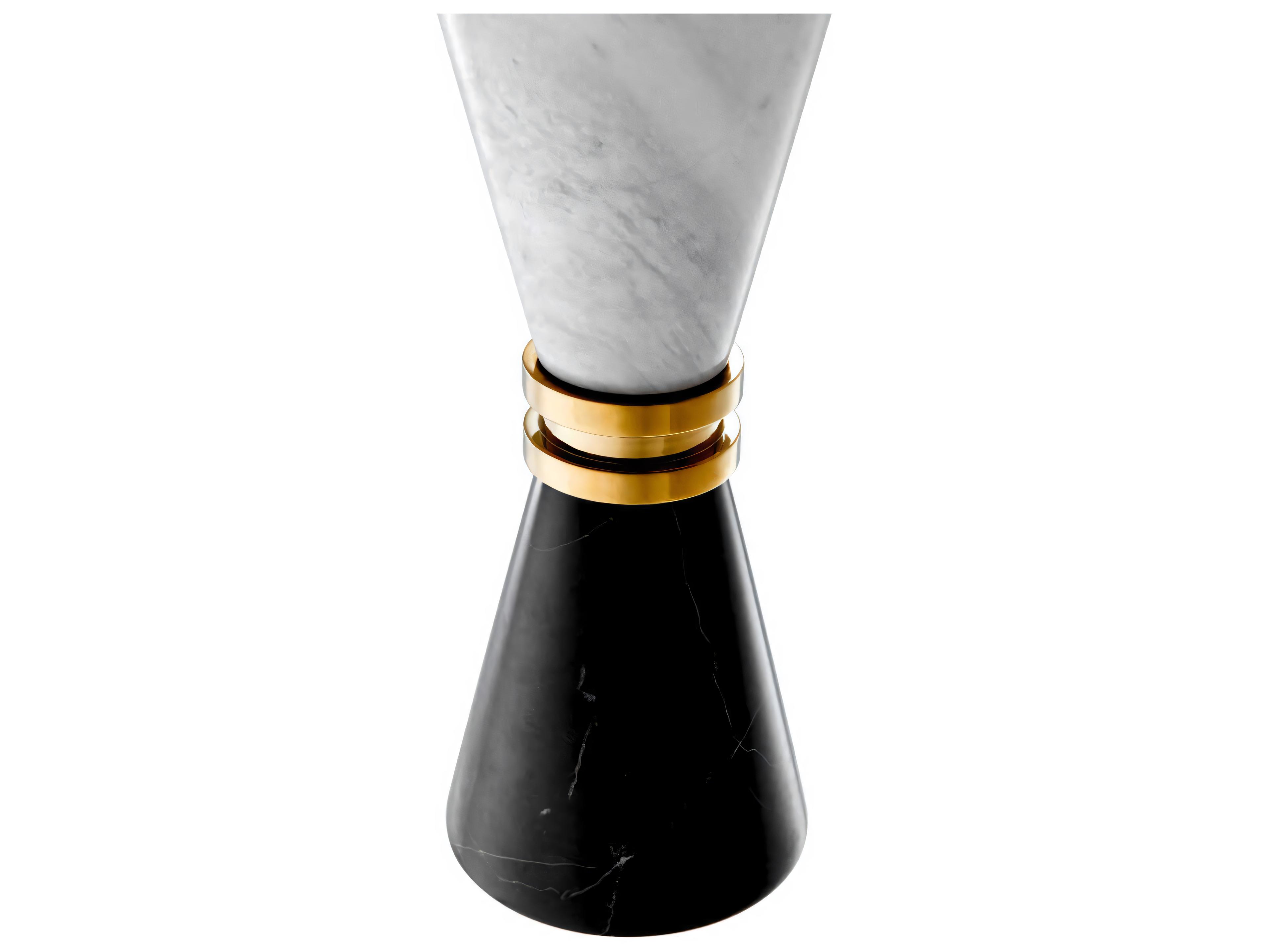Eichholtz Diabolo Black/White Marble Candle Holder