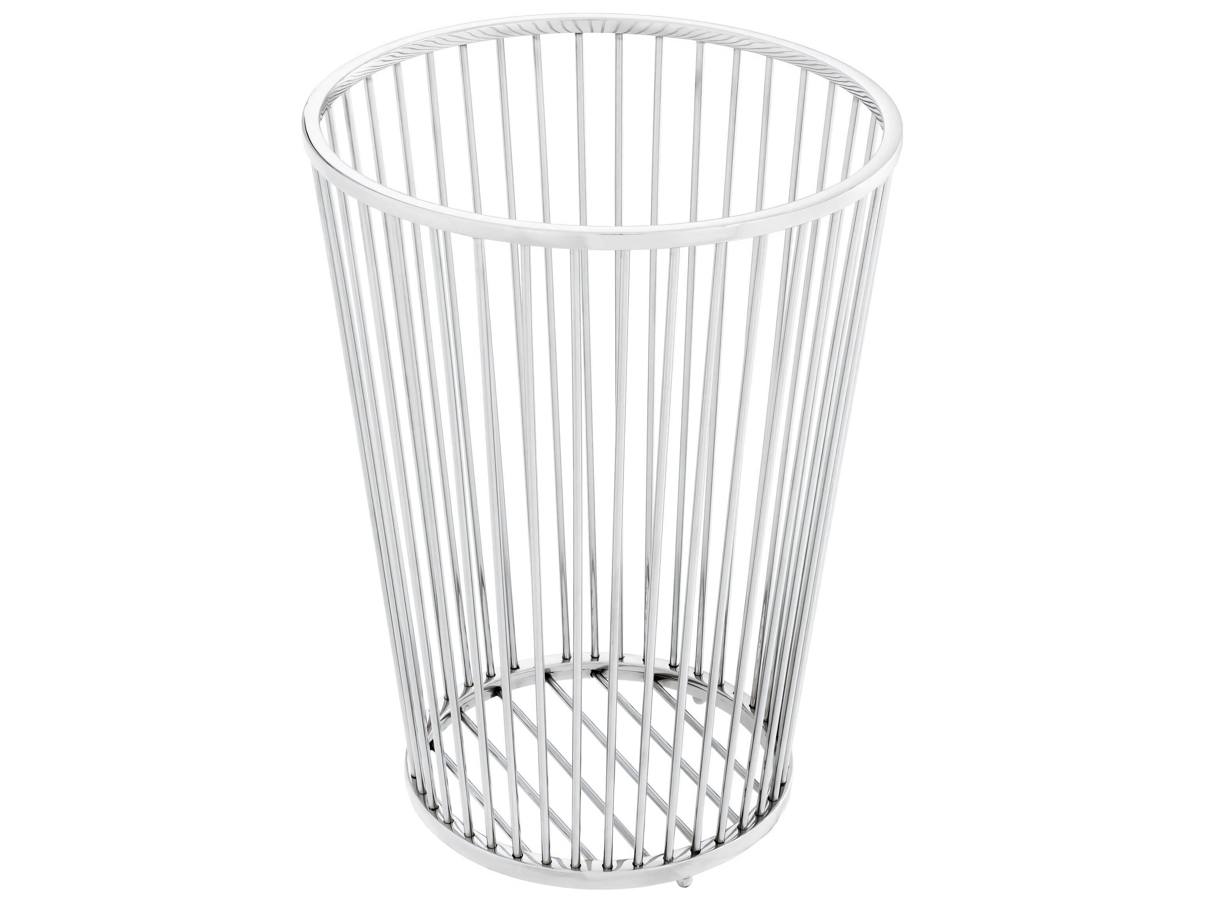 Eichholtz Baleana Pol Stainless Steel Towel Basket