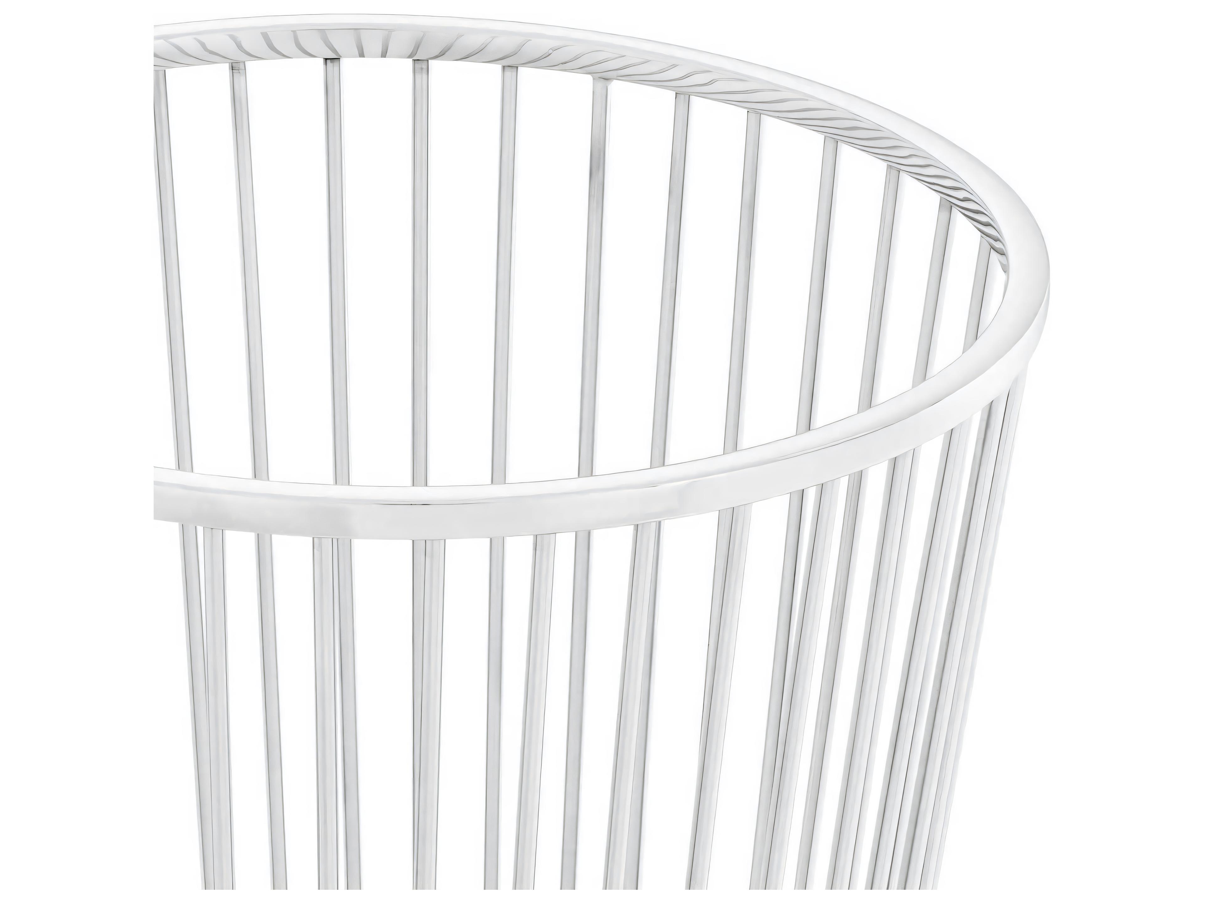 Eichholtz Baleana Pol Stainless Steel Towel Basket