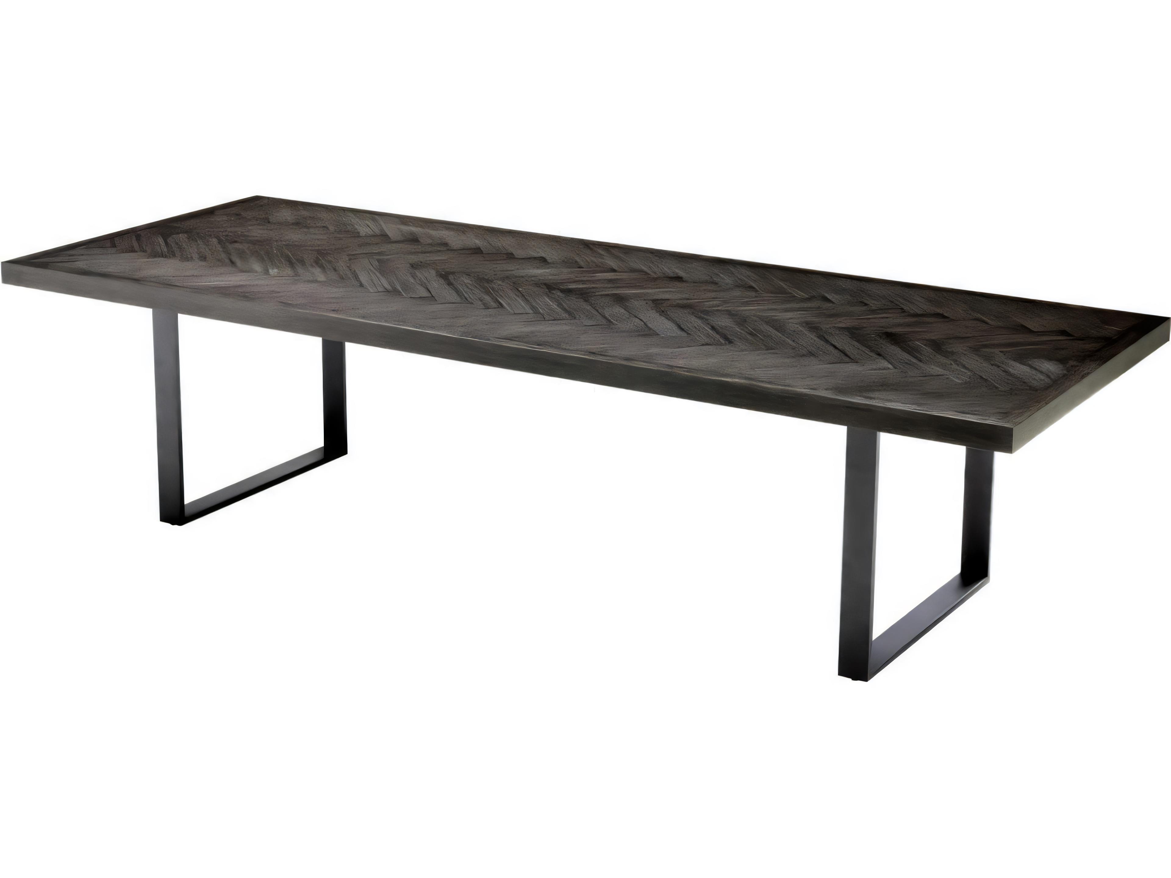 Eichholtz Melchior Charcoal Oak Veneer Cm Dining Table