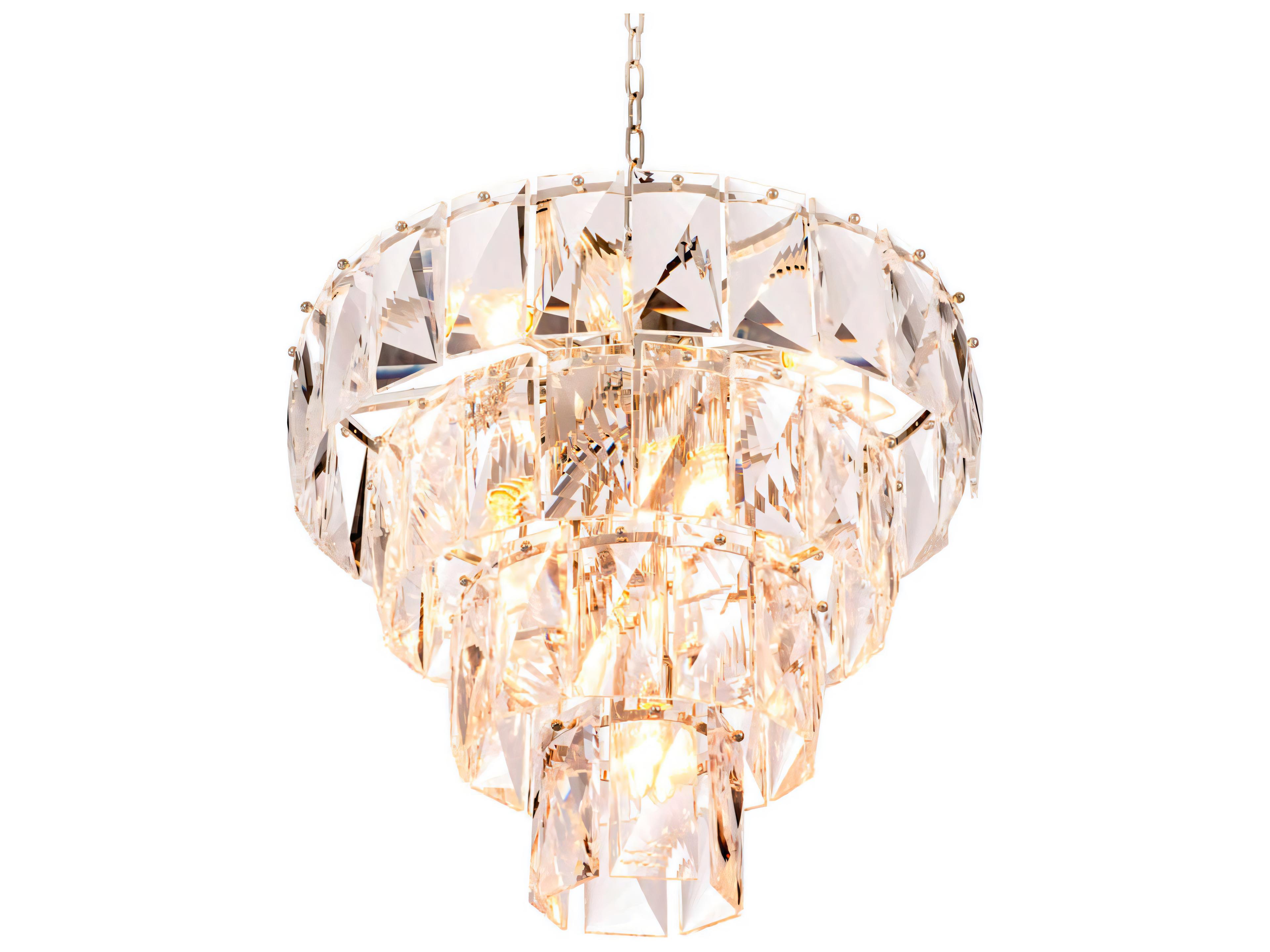 Amazone S Chandelier 14-Light Crystal Glass