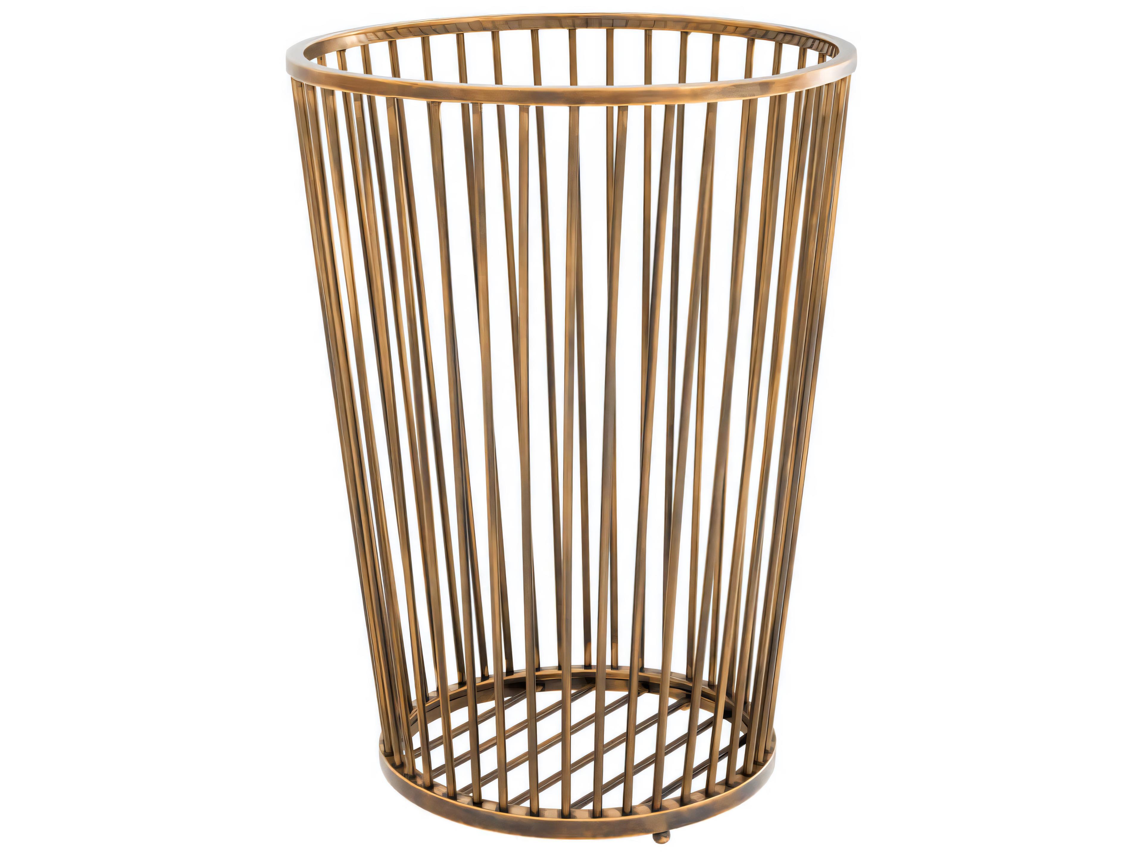 Baleana Vintage Brass Towel Basket