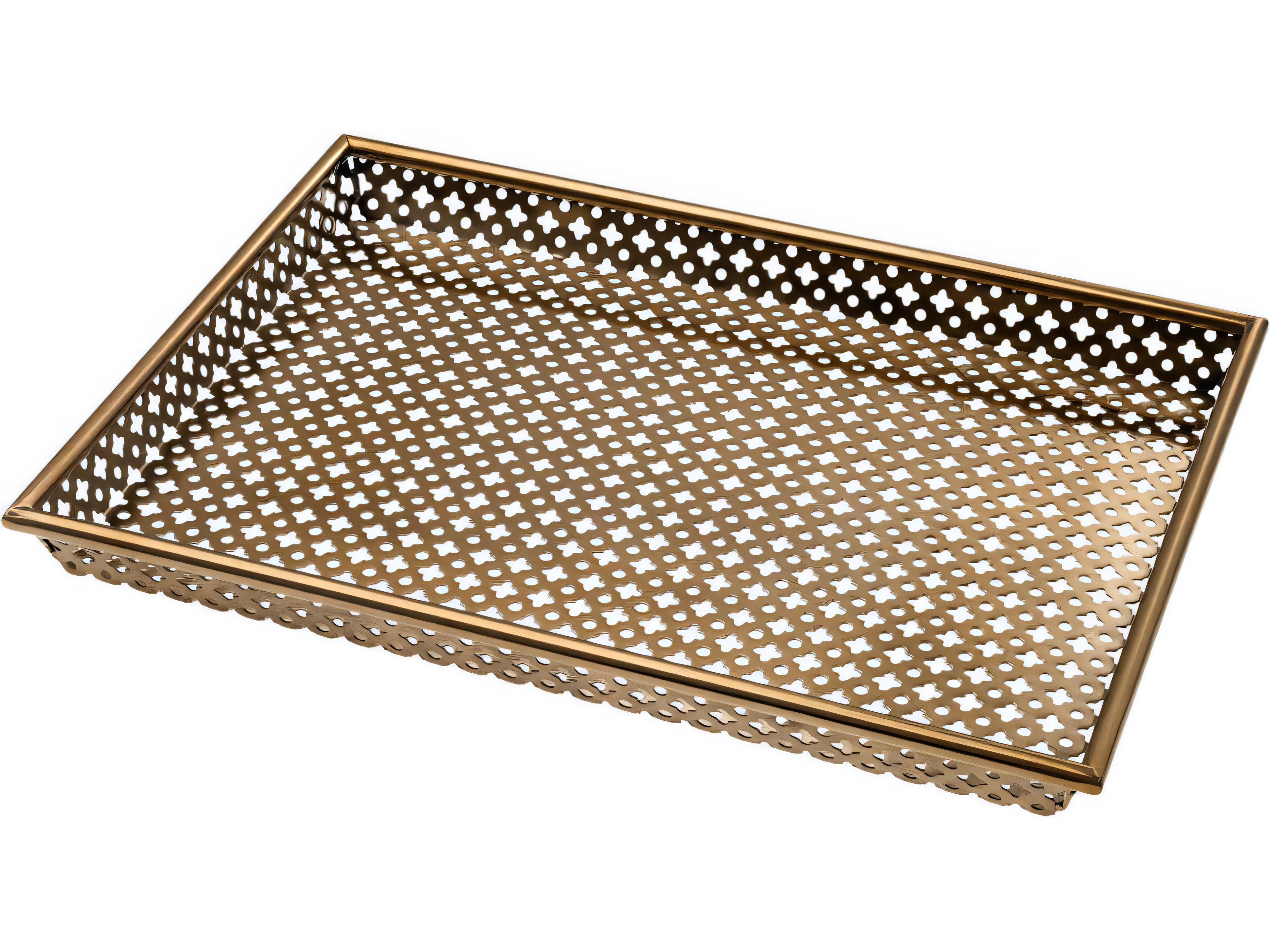 Eichholtz Sirenuse S Rectangular Antique Brass Tray