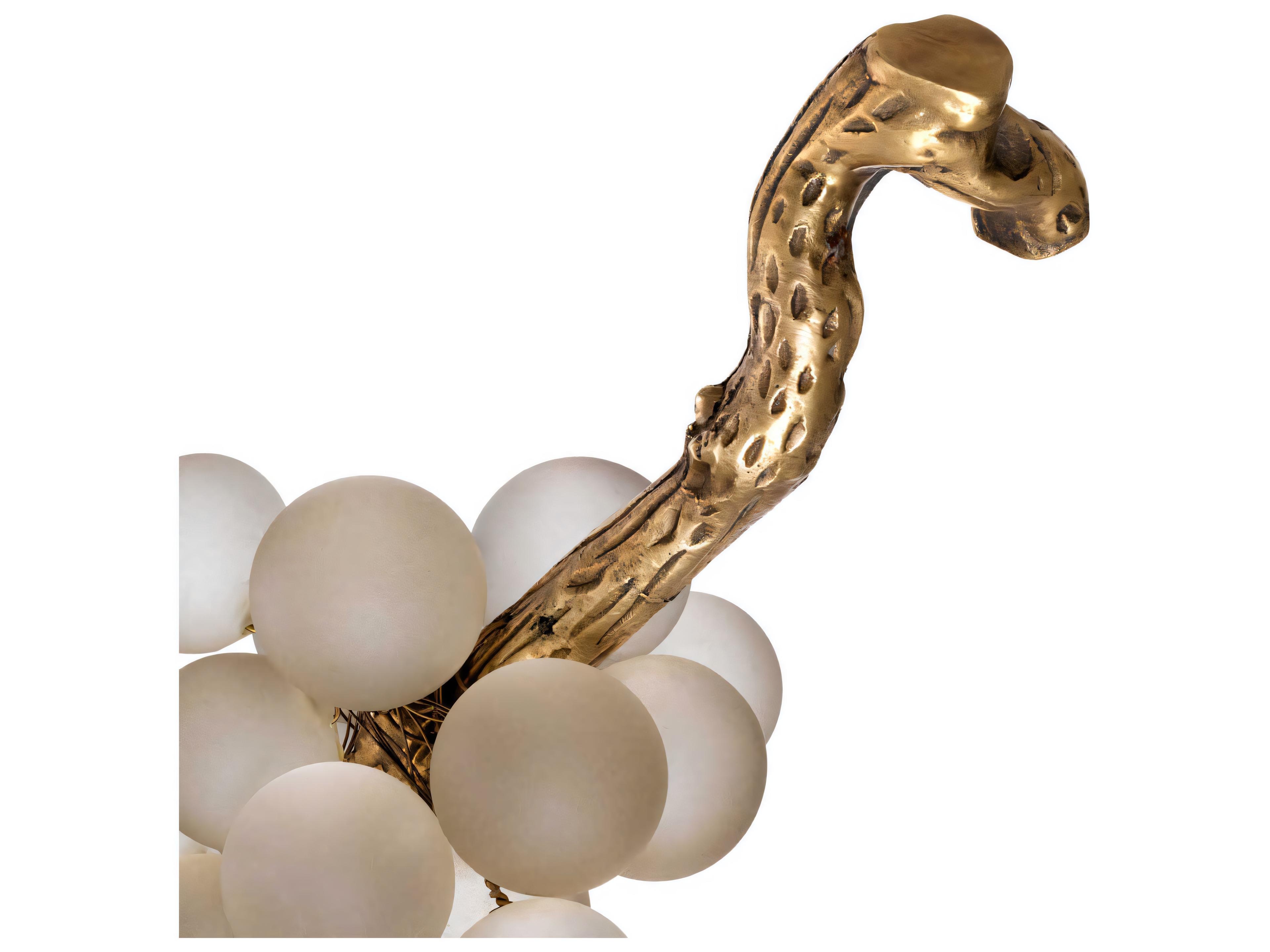 Eichholtz French Grapes White Vintage Brass Object