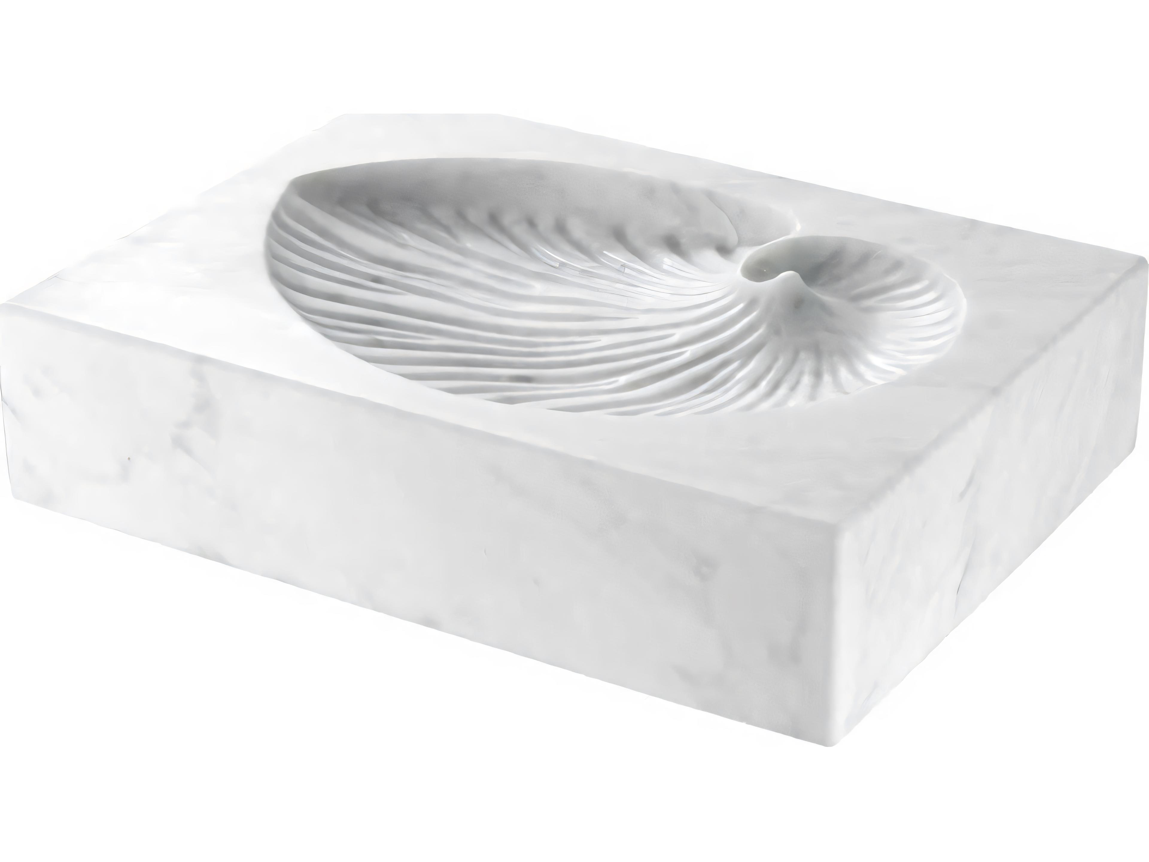 Conchiglia White Marble Object