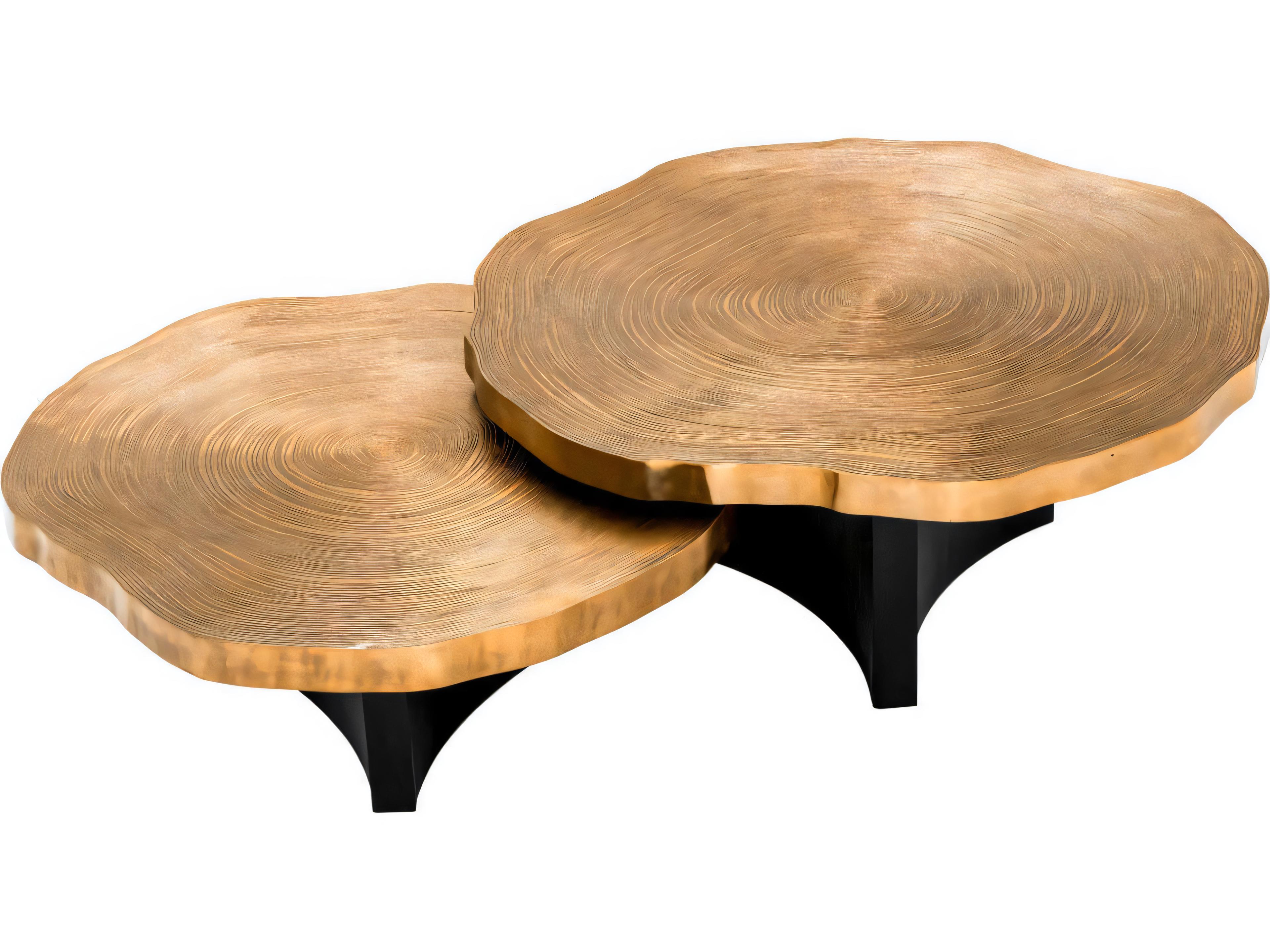 Eichholtz Thousand Oaks Brass Set of 2 Coffee Table