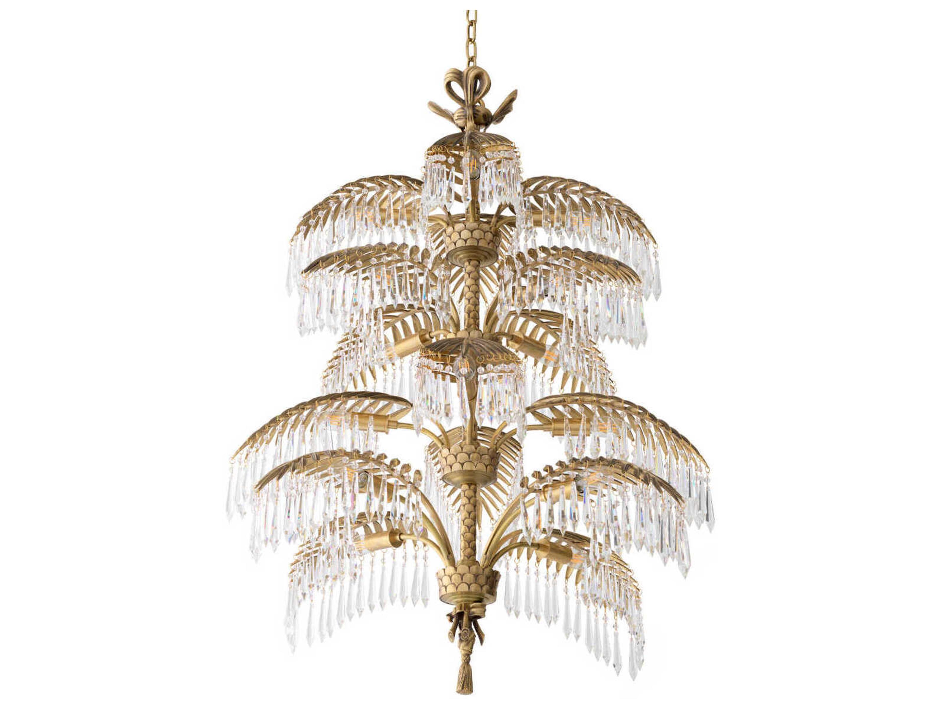 Eichholtz Hildebrandt Xl Ul Vintage Brass Chandelier