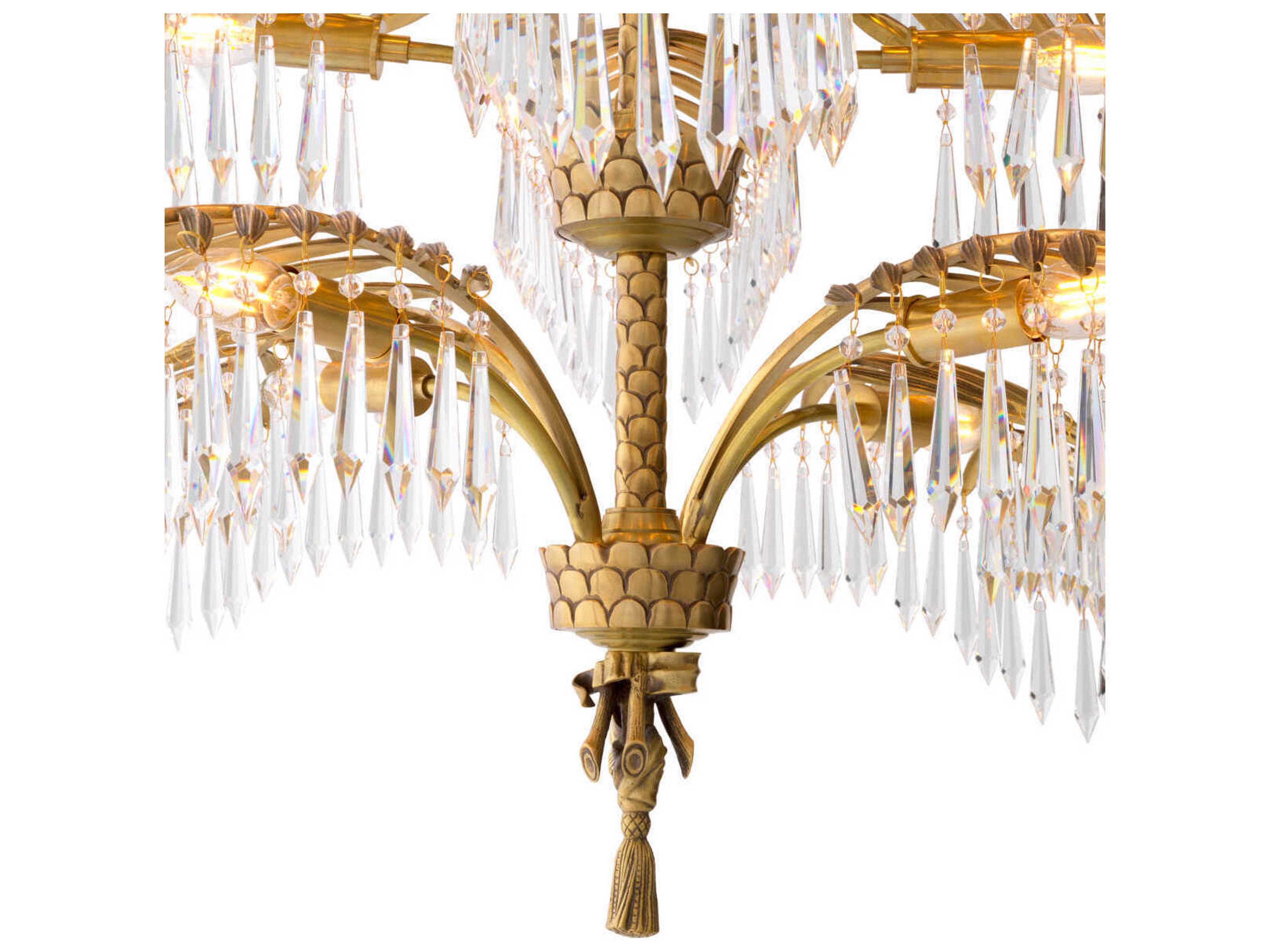 Eichholtz Hildebrandt Xl Ul Vintage Brass Chandelier