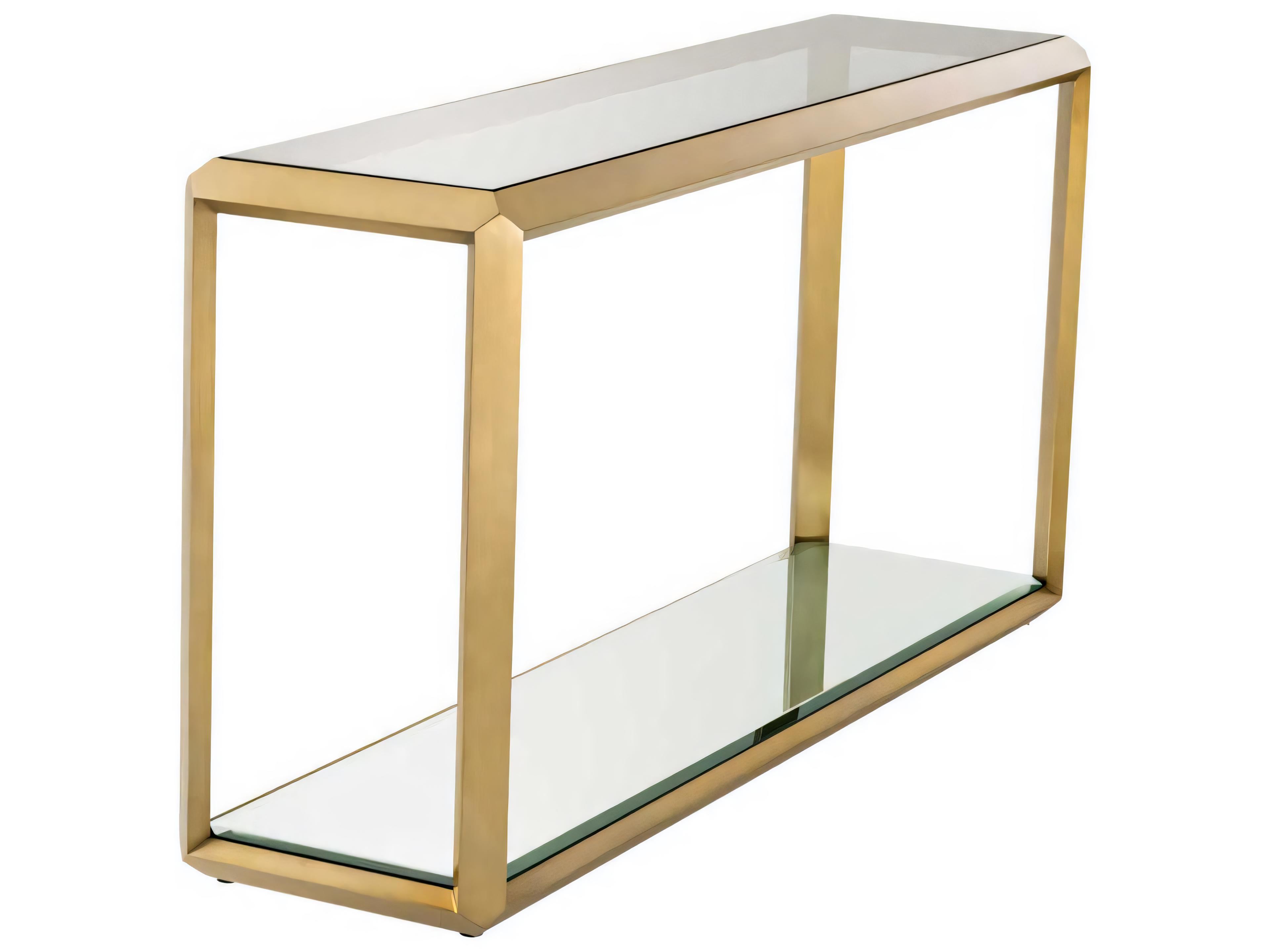 Eichholtz Callum Brushed Brass Console Table