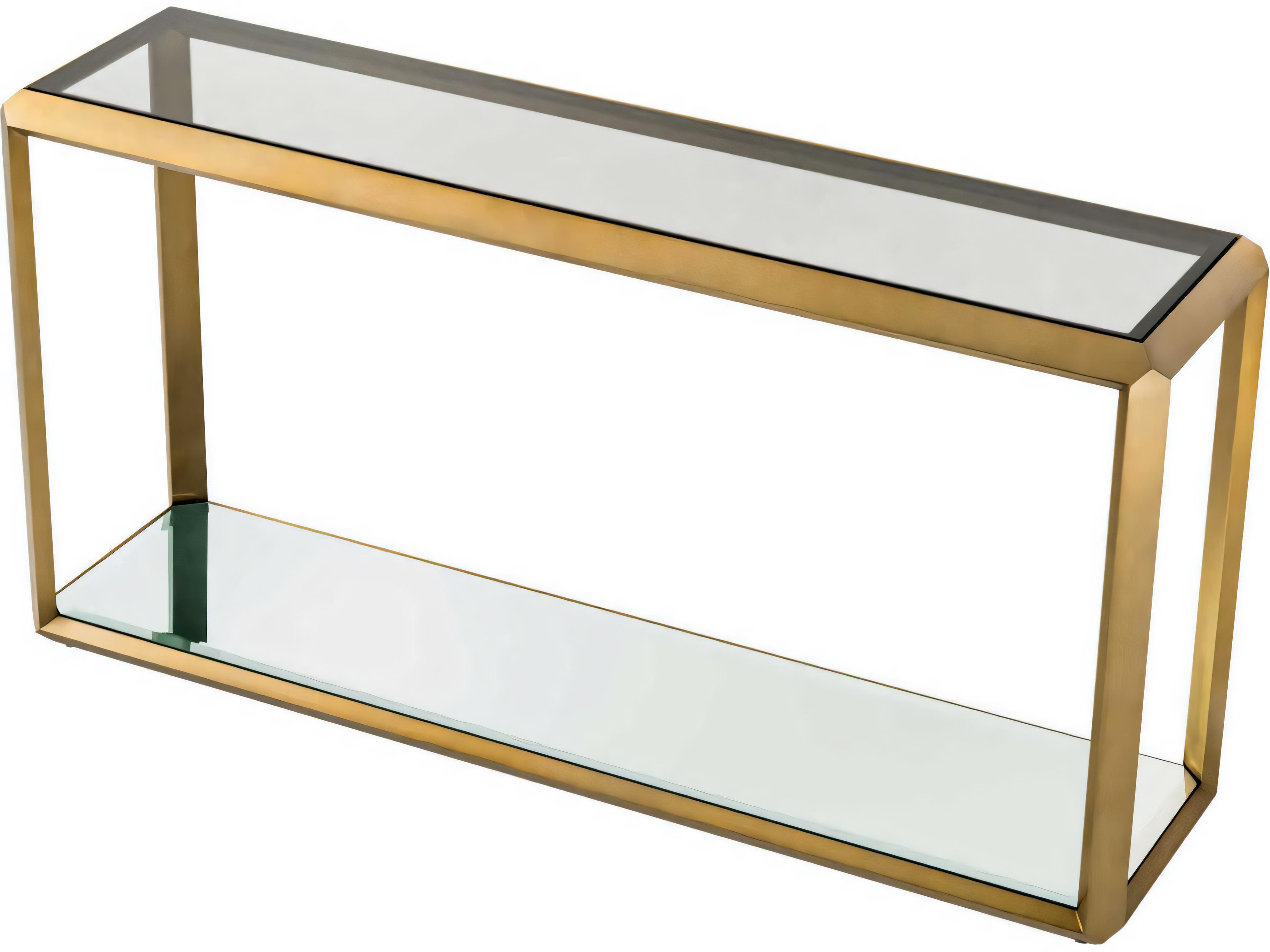 Eichholtz Callum Brushed Brass Console Table