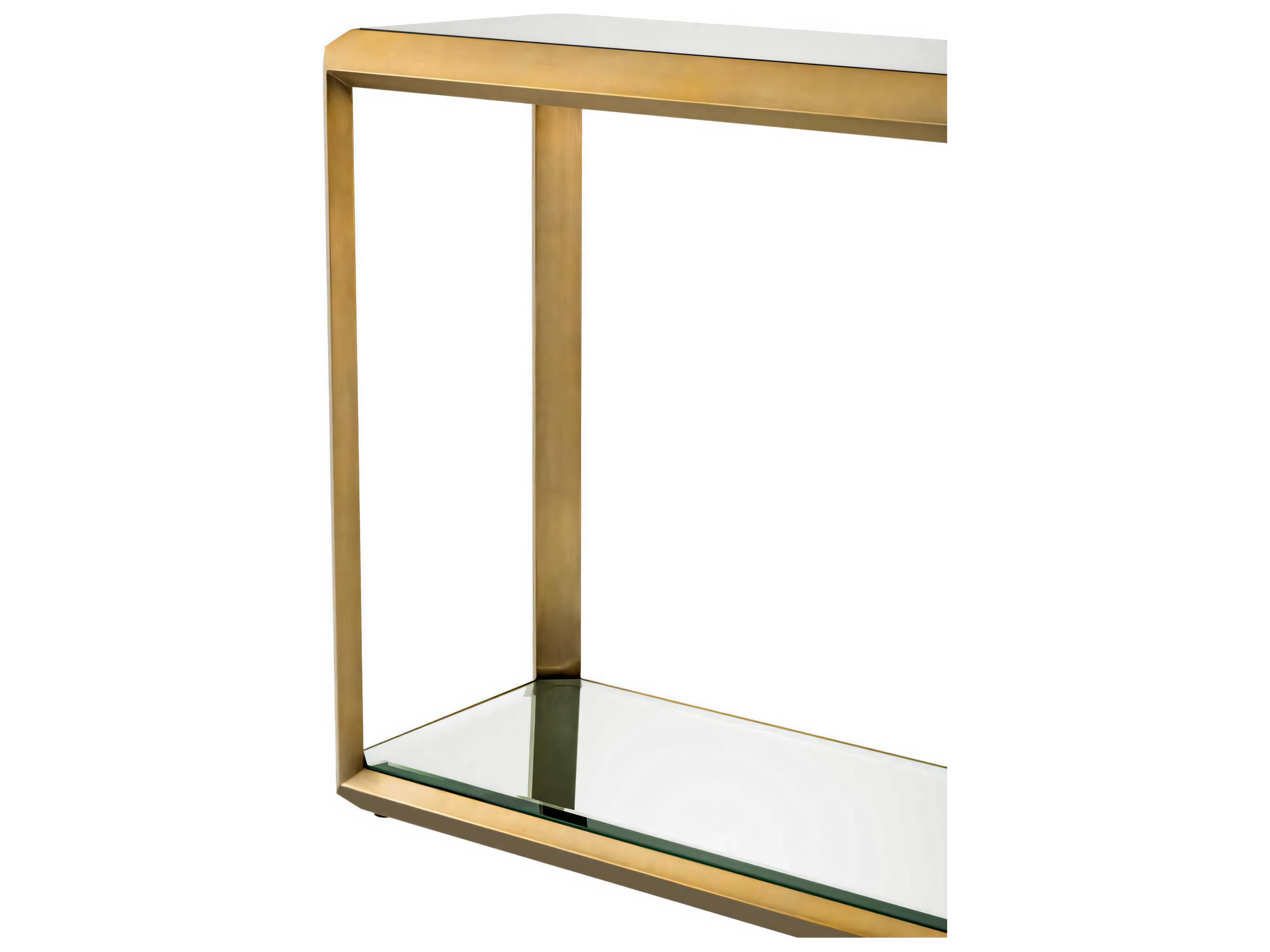 Eichholtz Callum Brushed Brass Console Table