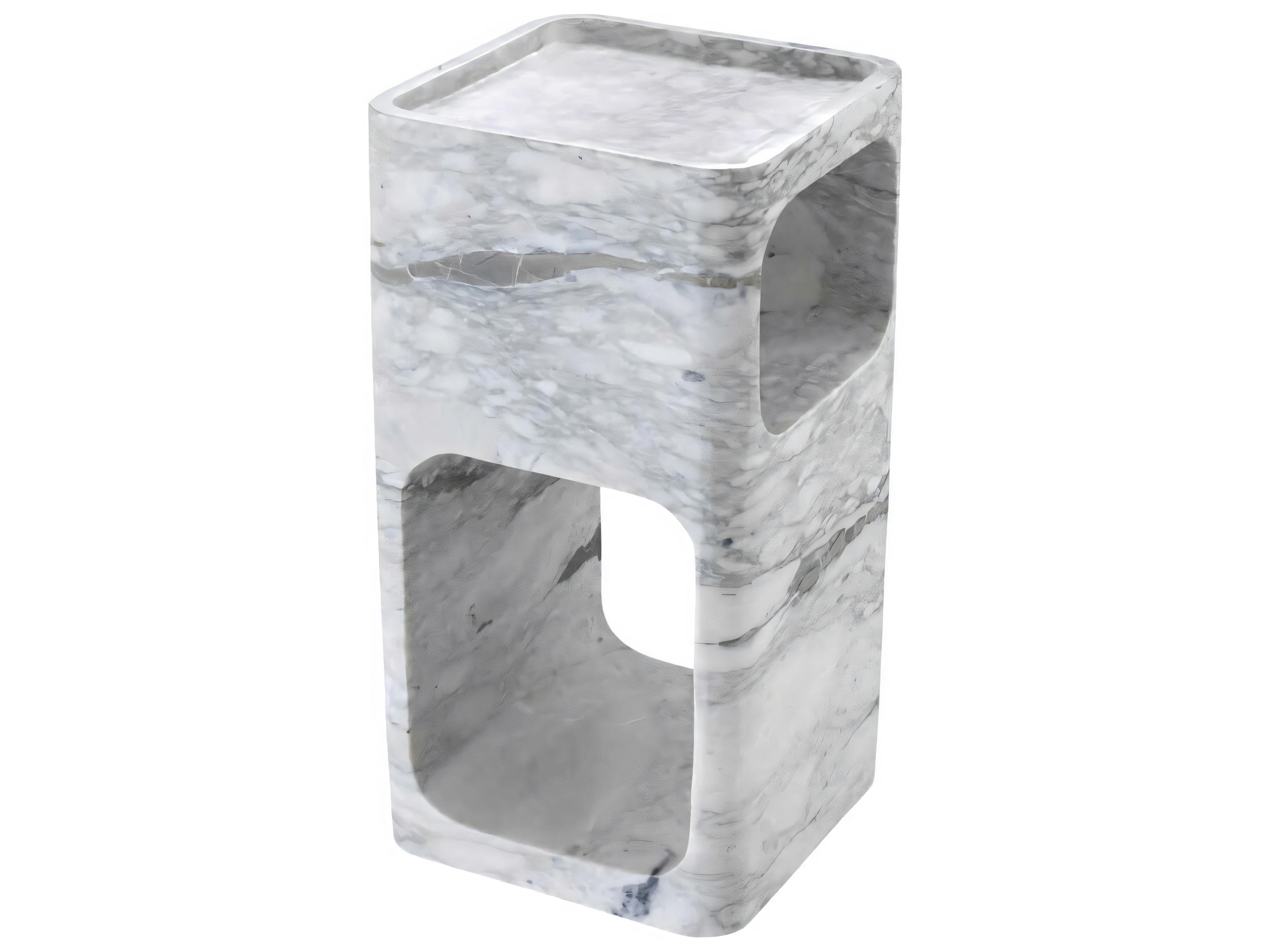 Eichholtz Adler White Marble Side Table