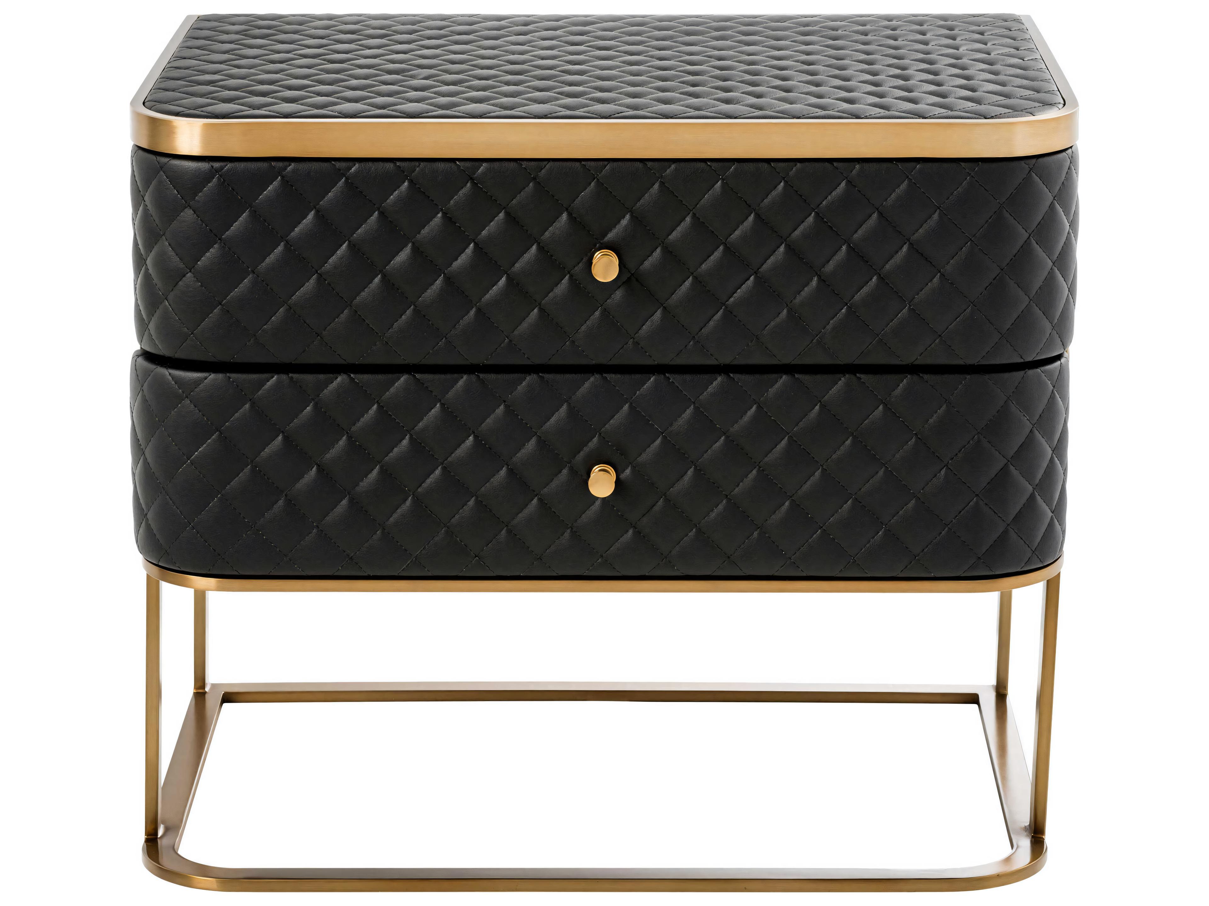 Eichholtz Monfort Brushed Brass Nightstand