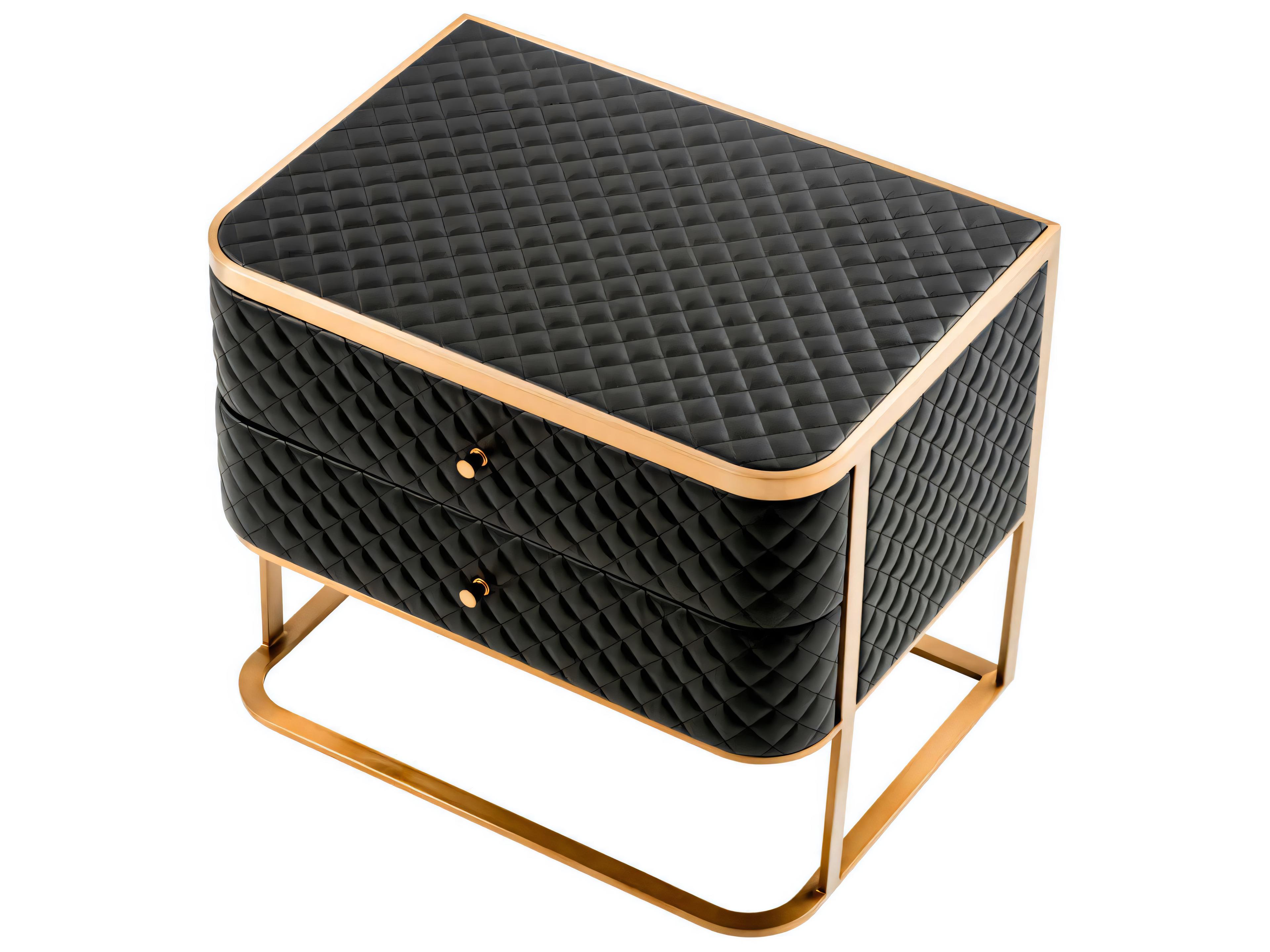 Eichholtz Monfort Brushed Brass Nightstand