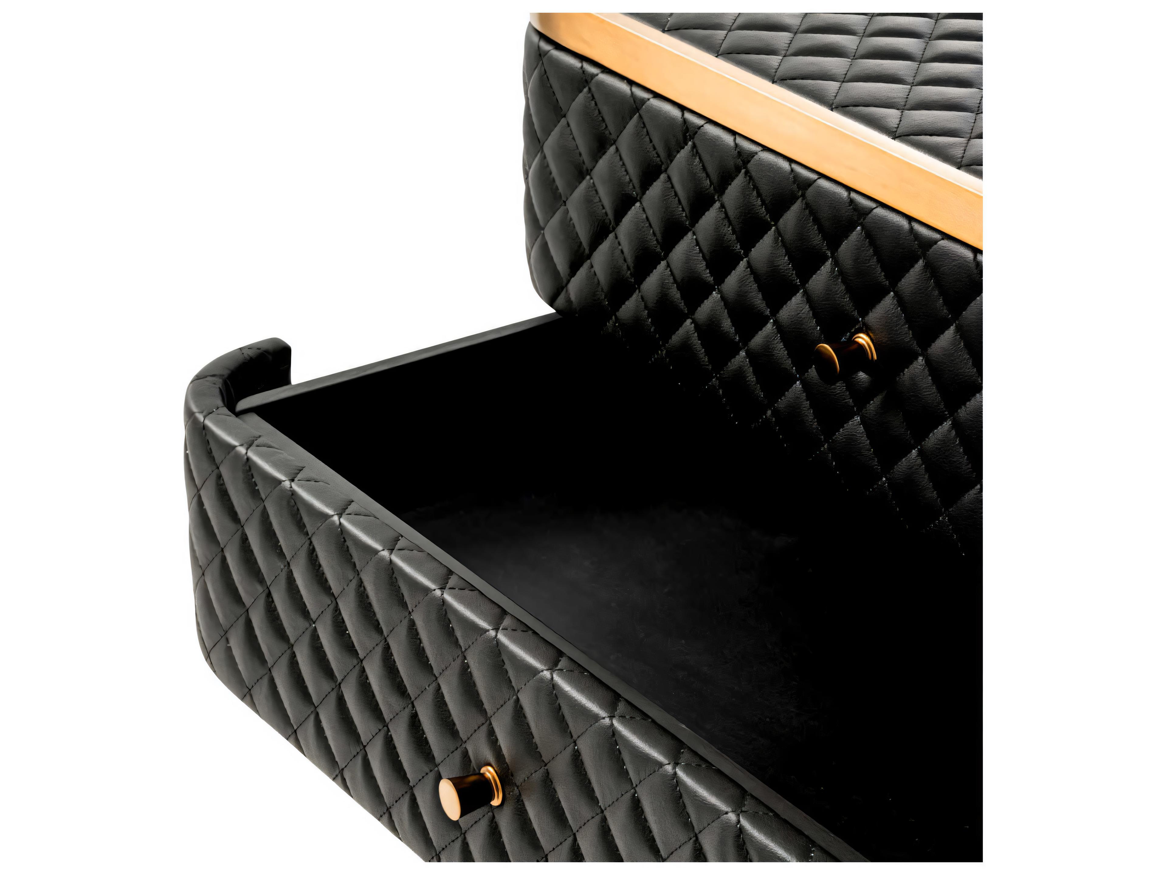 Eichholtz Monfort Brushed Brass Nightstand