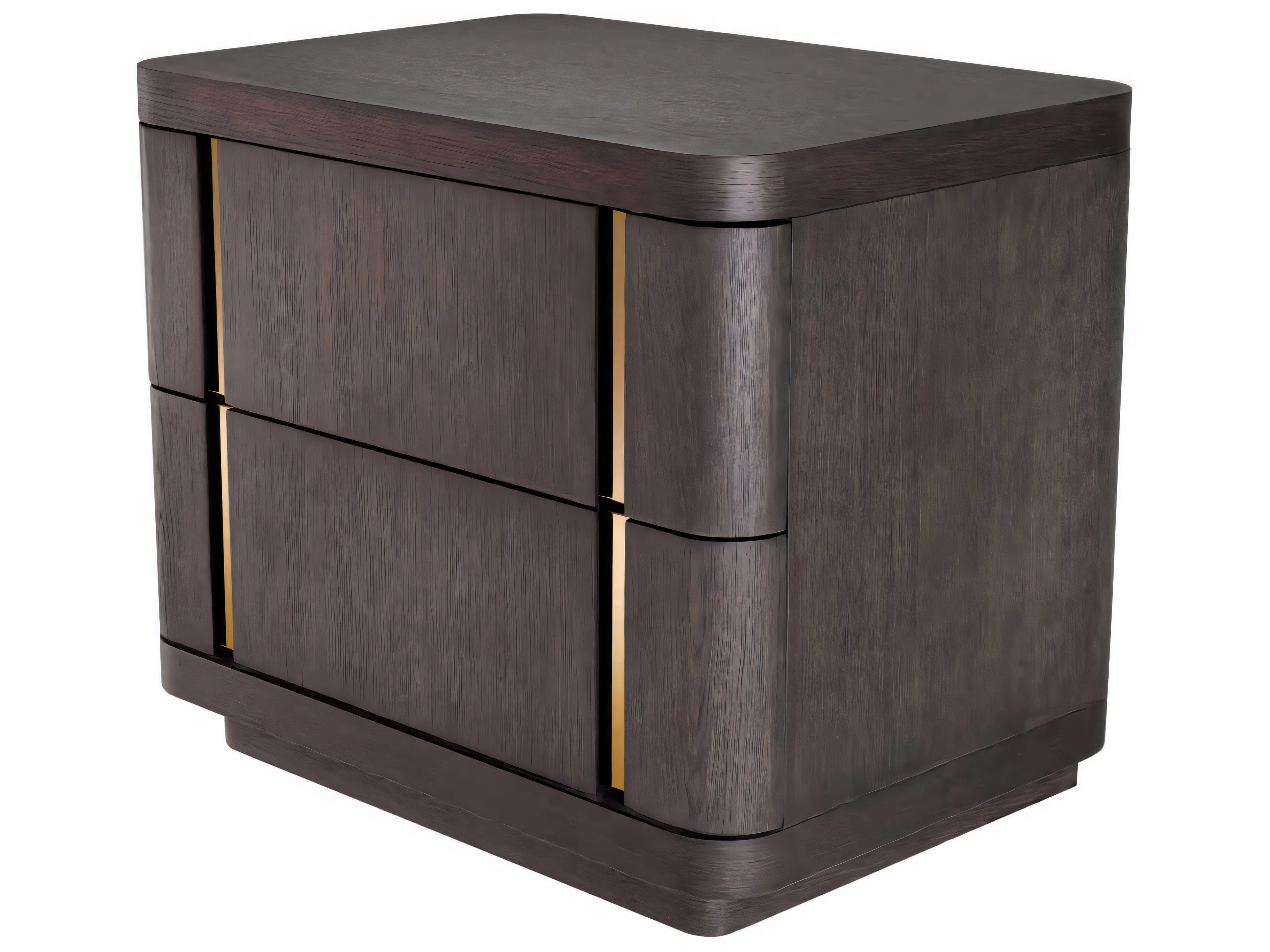 Eichholtz Modesto Mocha Oak Veneer Nightstand