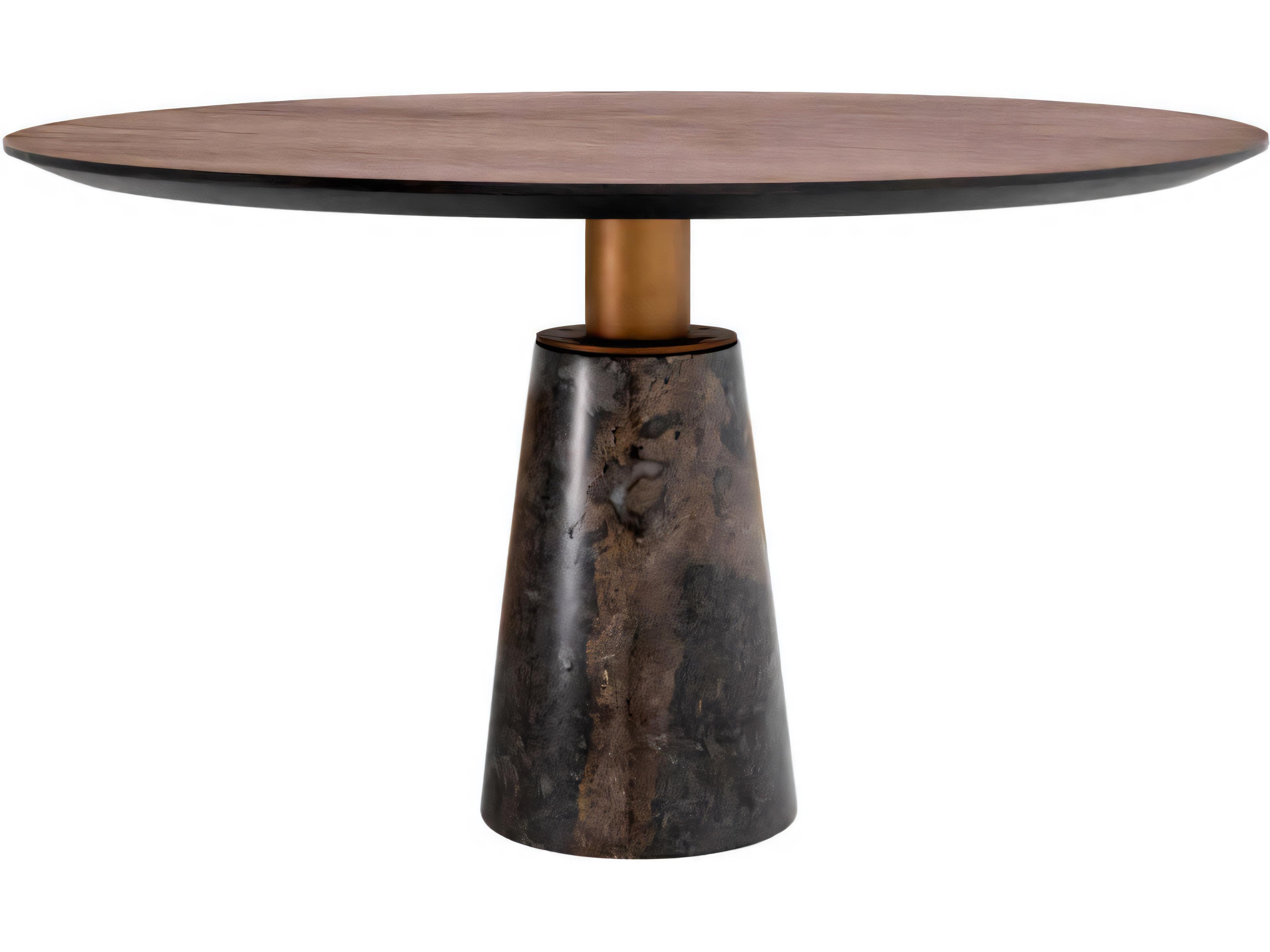 Eichholtz Genova Mocha Straight Oak Veneer Dining Table