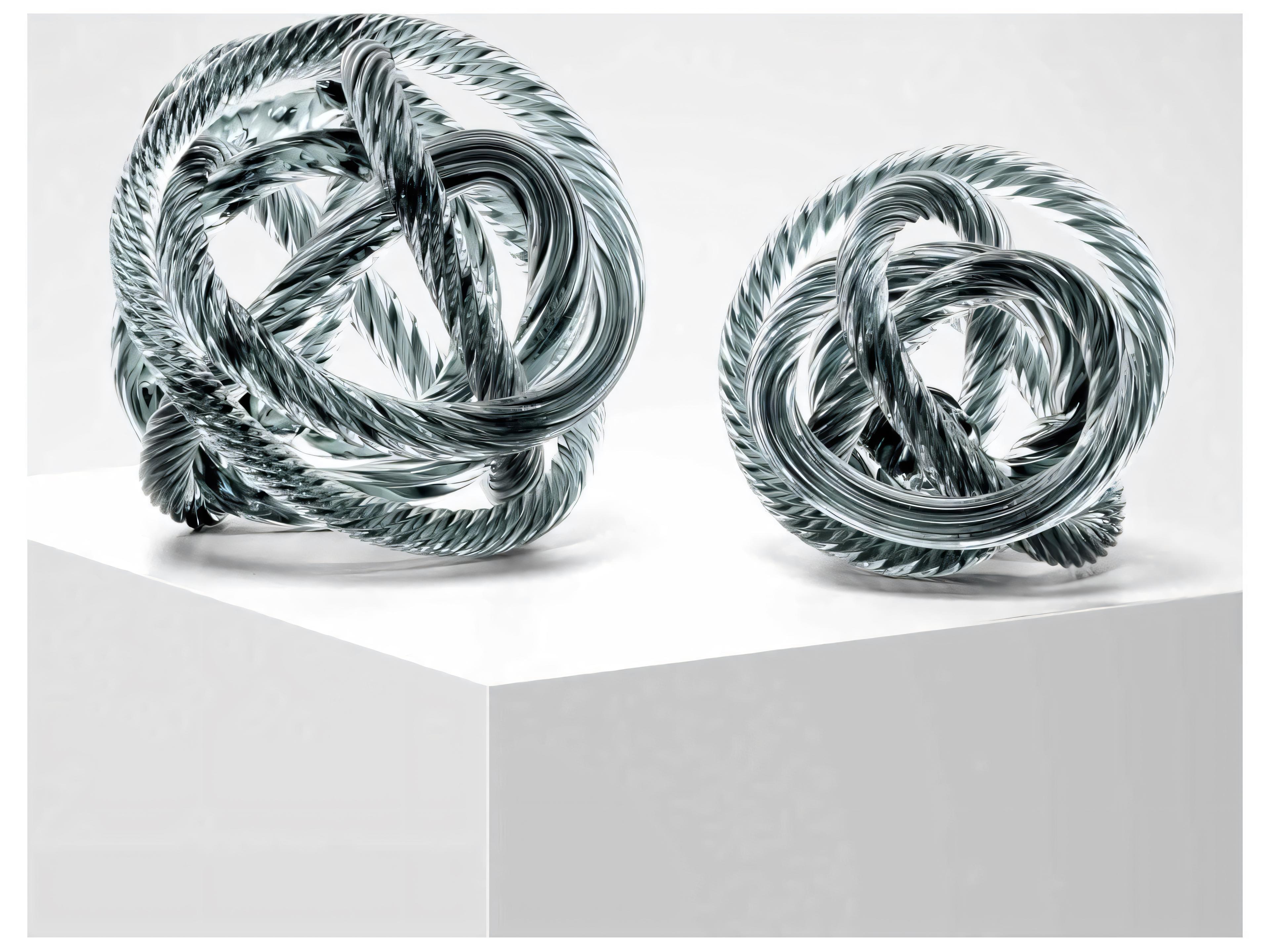 Eichholtz Dominico Grey Blue Glass Desk Accessory