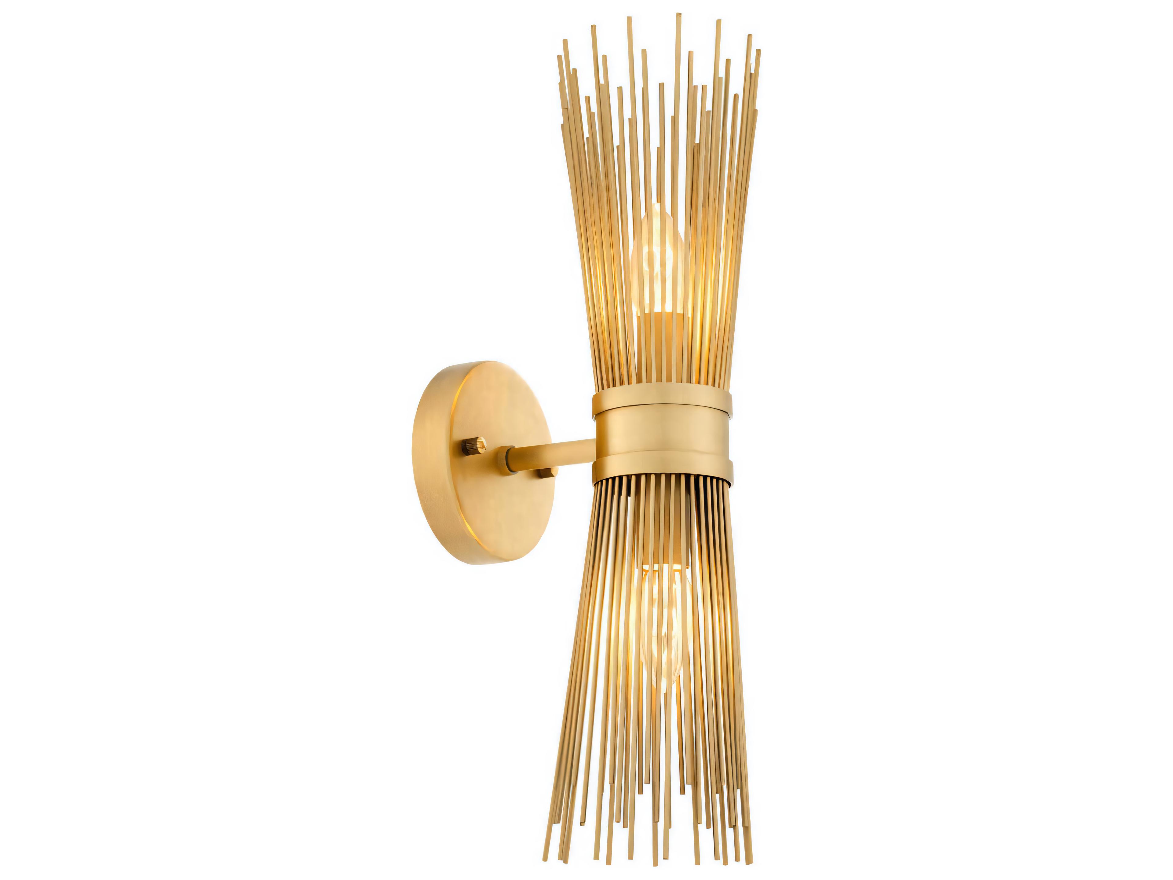 Romeo Wall Sconce Antique Brass Contemporary