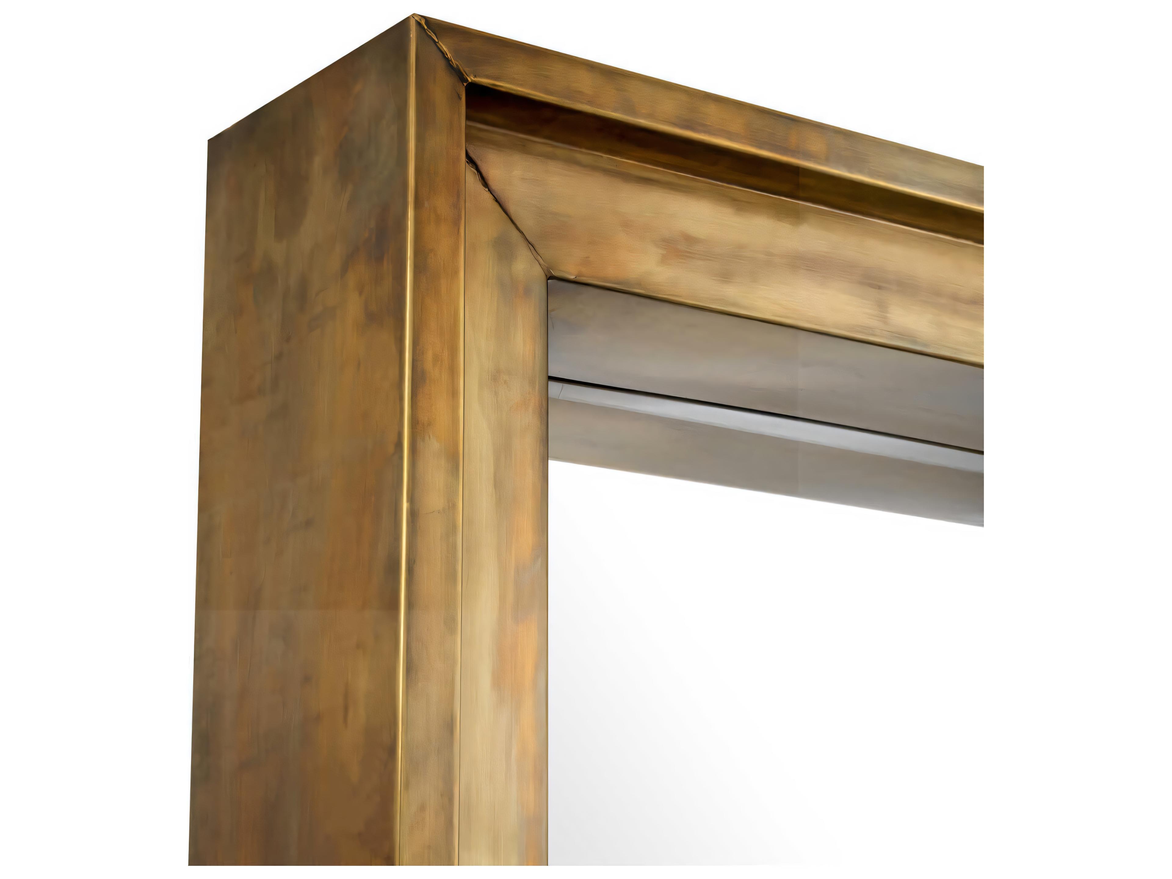 Eichholtz Magenta L Rectangular Vintage Brass Mirror