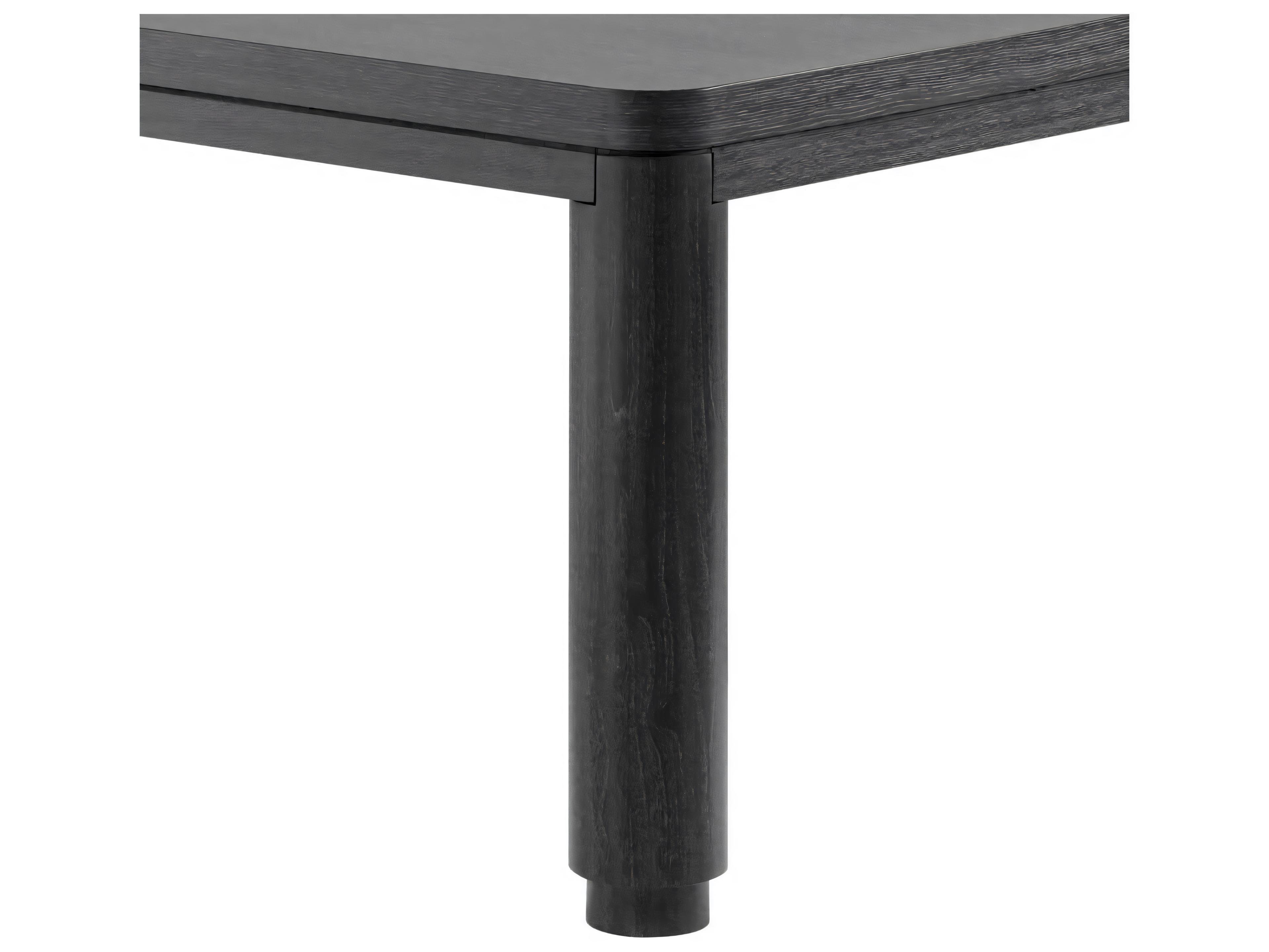 Eichholtz Atelier L Charcoal Grey Oak Veneer Dining Table